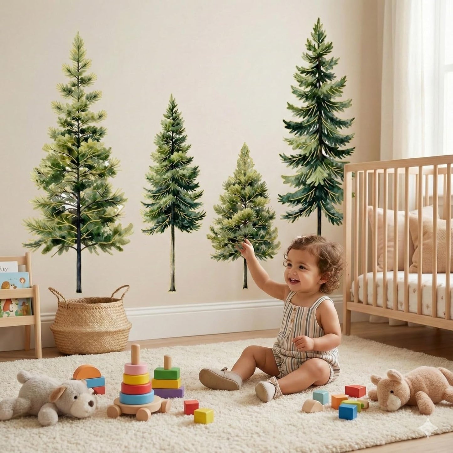 Pine Tree Wall Stickers for Nursery