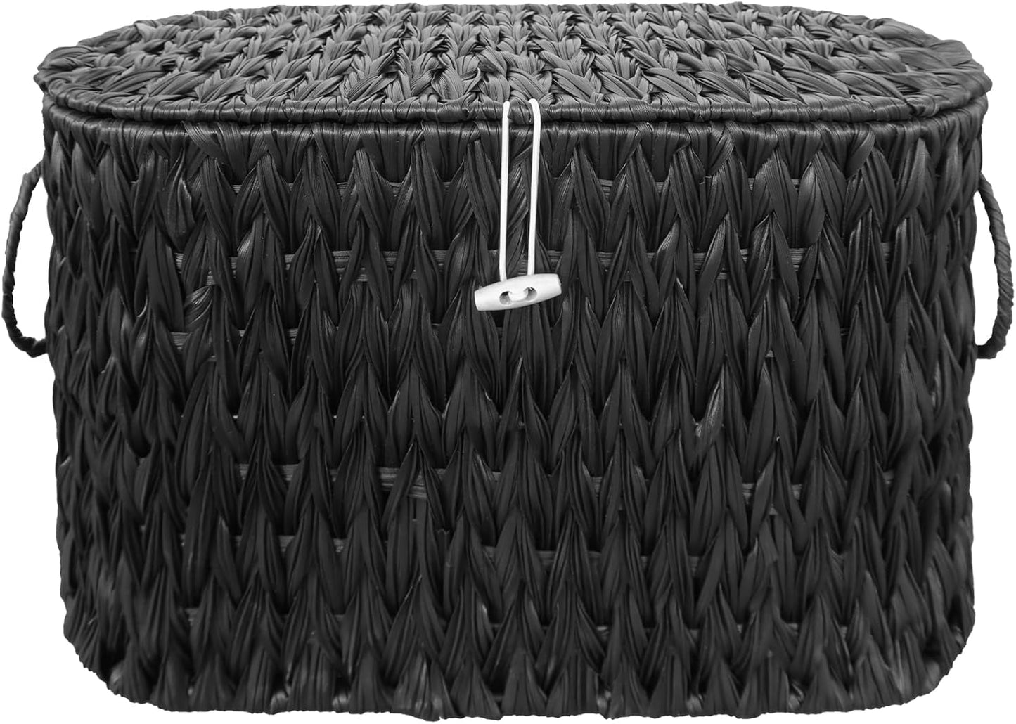 Wicker Toilet Paper Storage Stand / Black