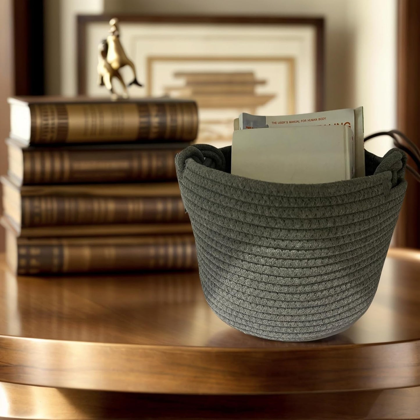 Small Rope Basket / Dark Grey