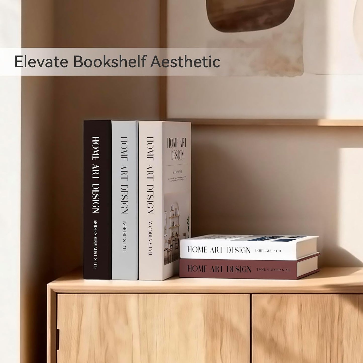 Faux Decorative Books Set / Home Style / Set of 5