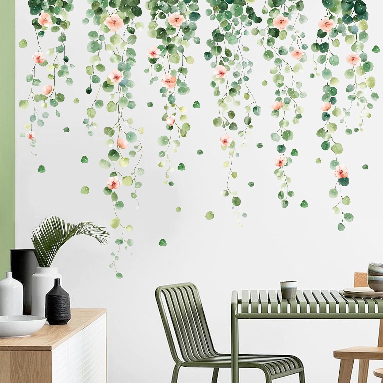 Vinyl Plants Wall Decal / Sch-24f-0057 / Green