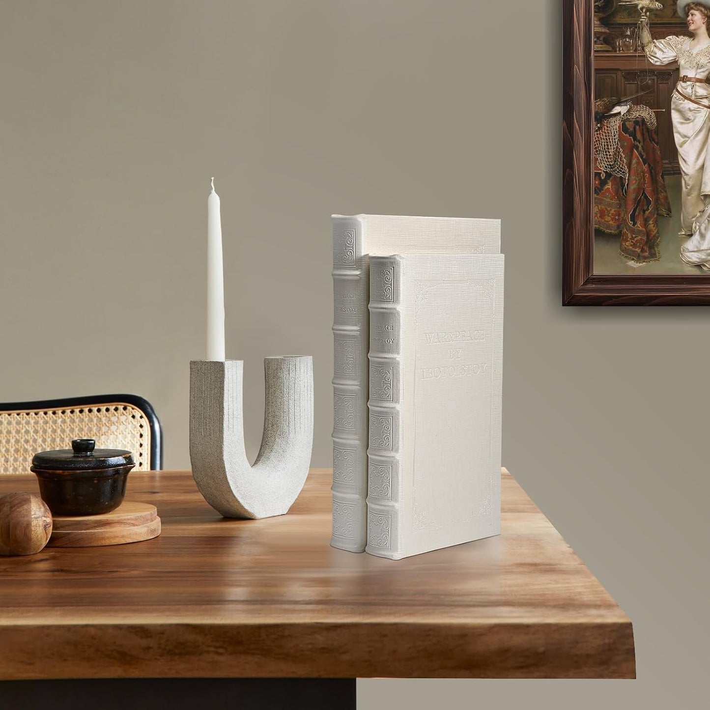 Decorative Books / Decorative Book Box / YD-C104 L+S / White