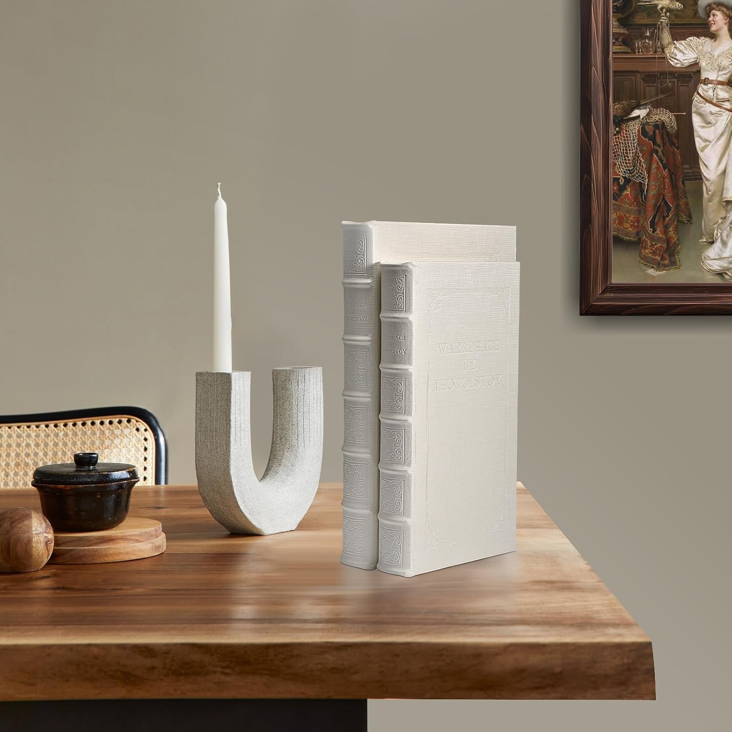 Decorative Books / Decorative Book Box / YD-C104 L+S / White
