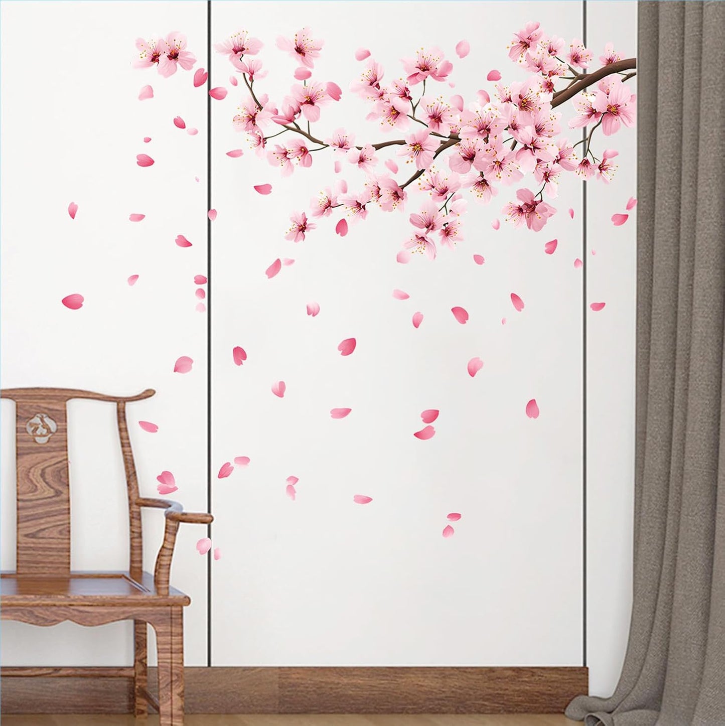 Cherry Blossom Wall Decals Stickers / Set of 35