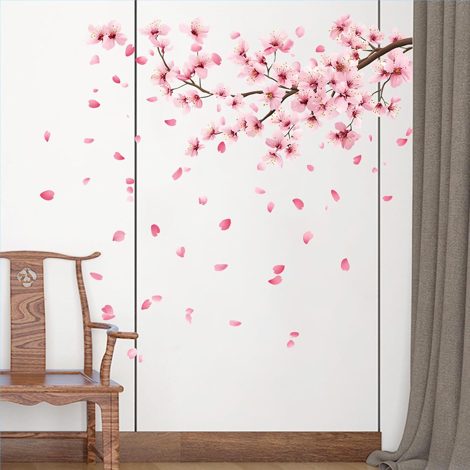 Cherry Blossom Wall Decals Stickers / Set of 35