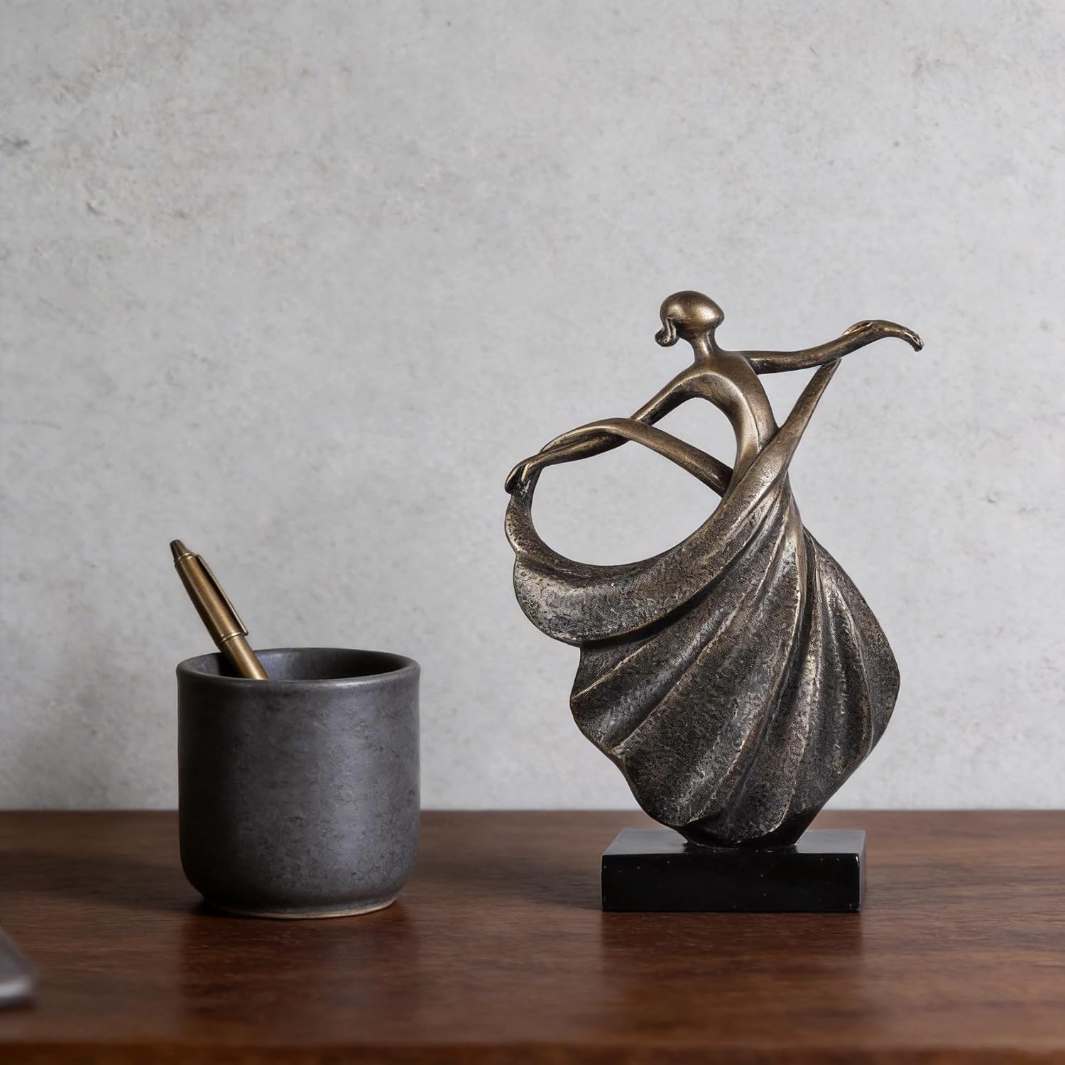 Modern Abstract Dancer Statue / Bronze