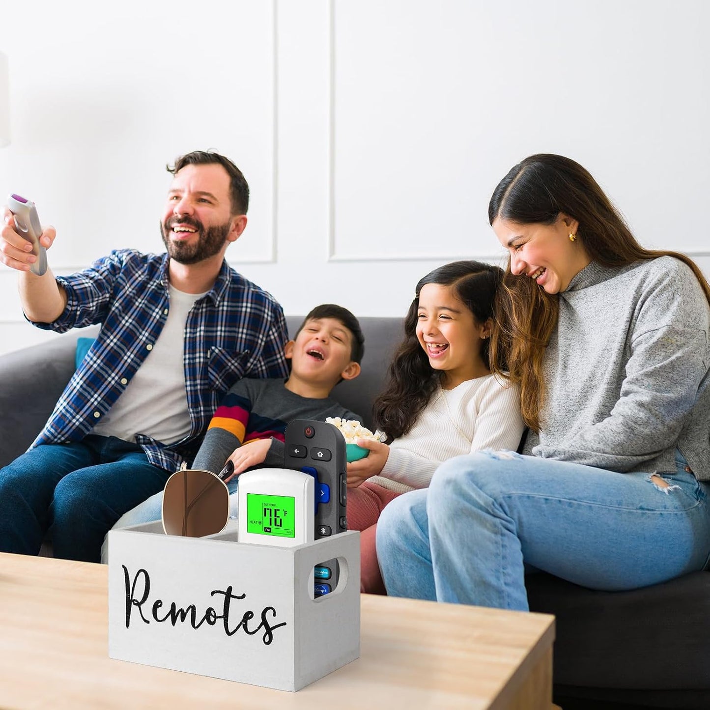 Remote Control Holder / White-2slot