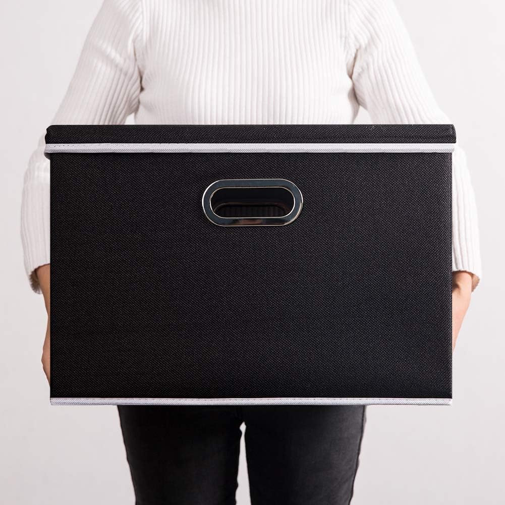 Large Foldable Storage Boxes / Black / L / Set of 3