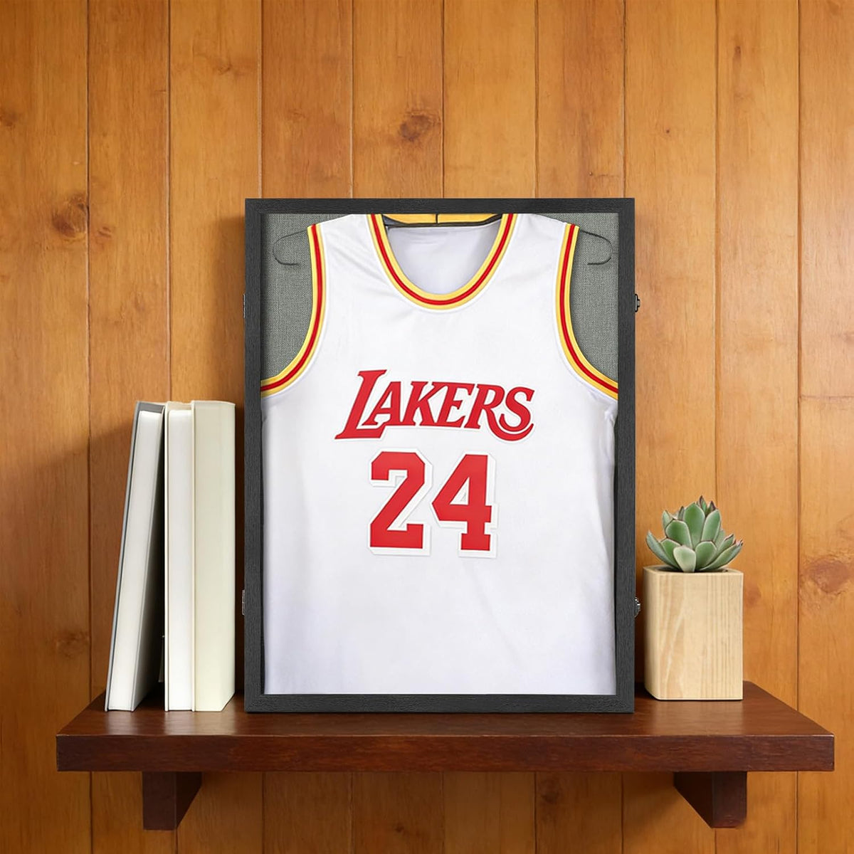 Jersey Frame Display Case, Black Linen Shadow Box for All Jerseys,1P | ﻿ Wall Mount, Jersey Shadow Box, Black
