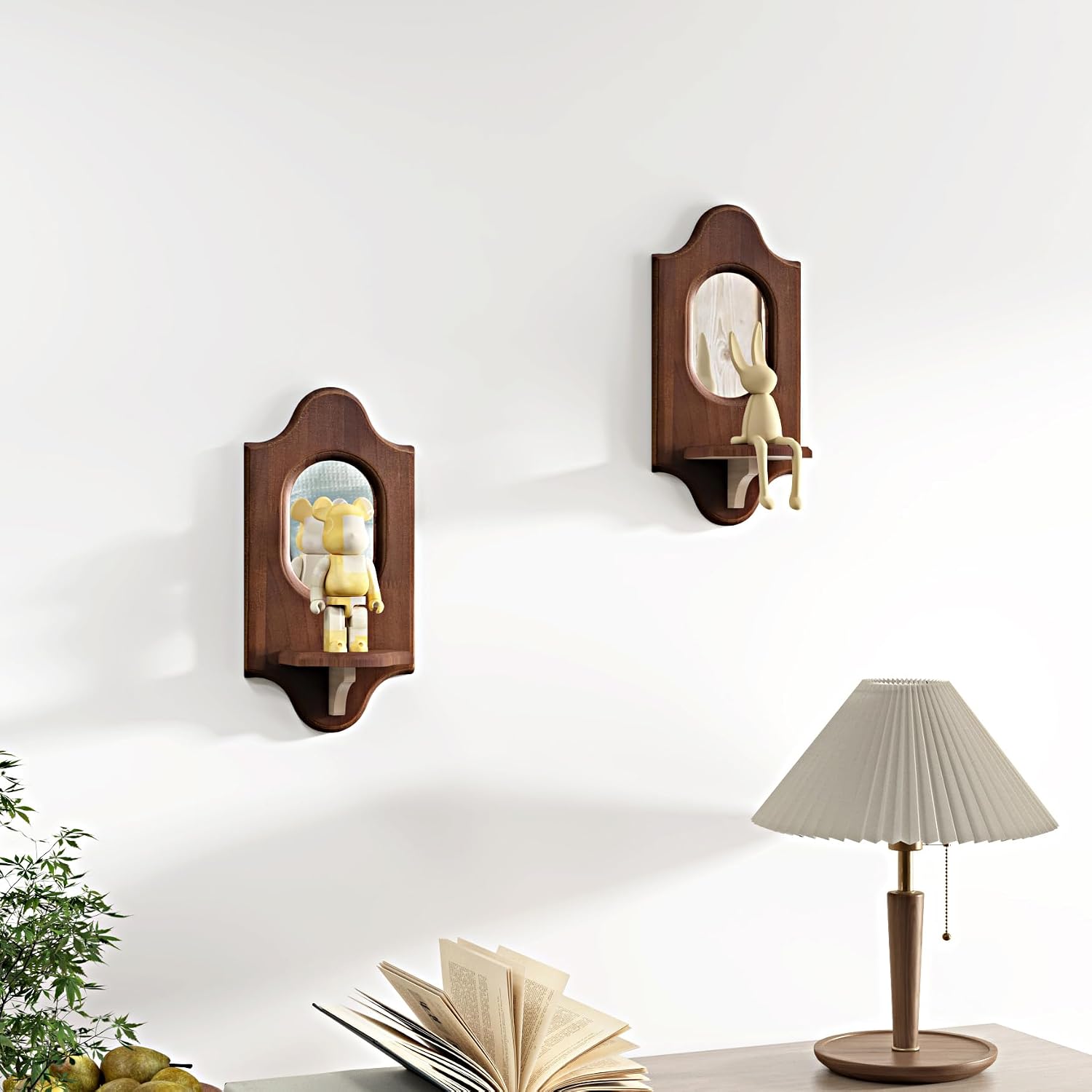 Boho Decor Wall-Mouted Shelves / Mirror