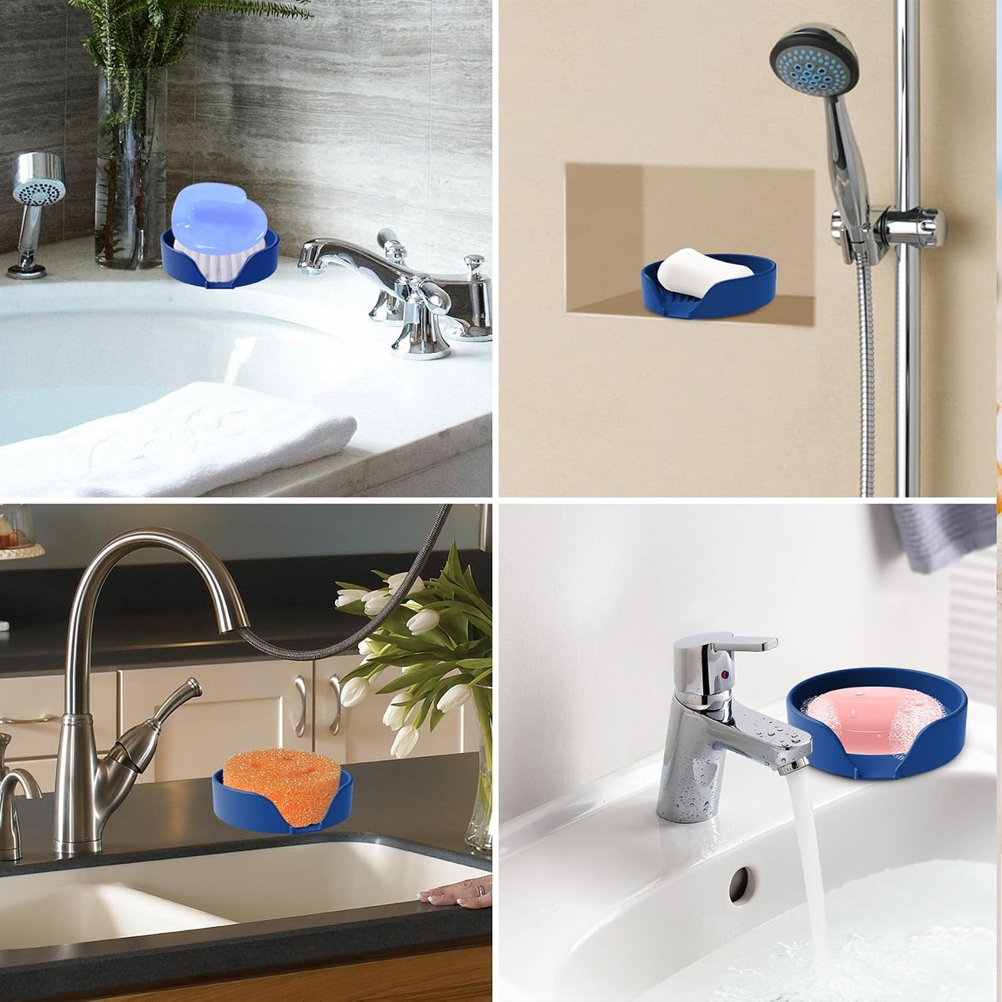 Silicone Soap Holder / Royal Blue / Set of 2