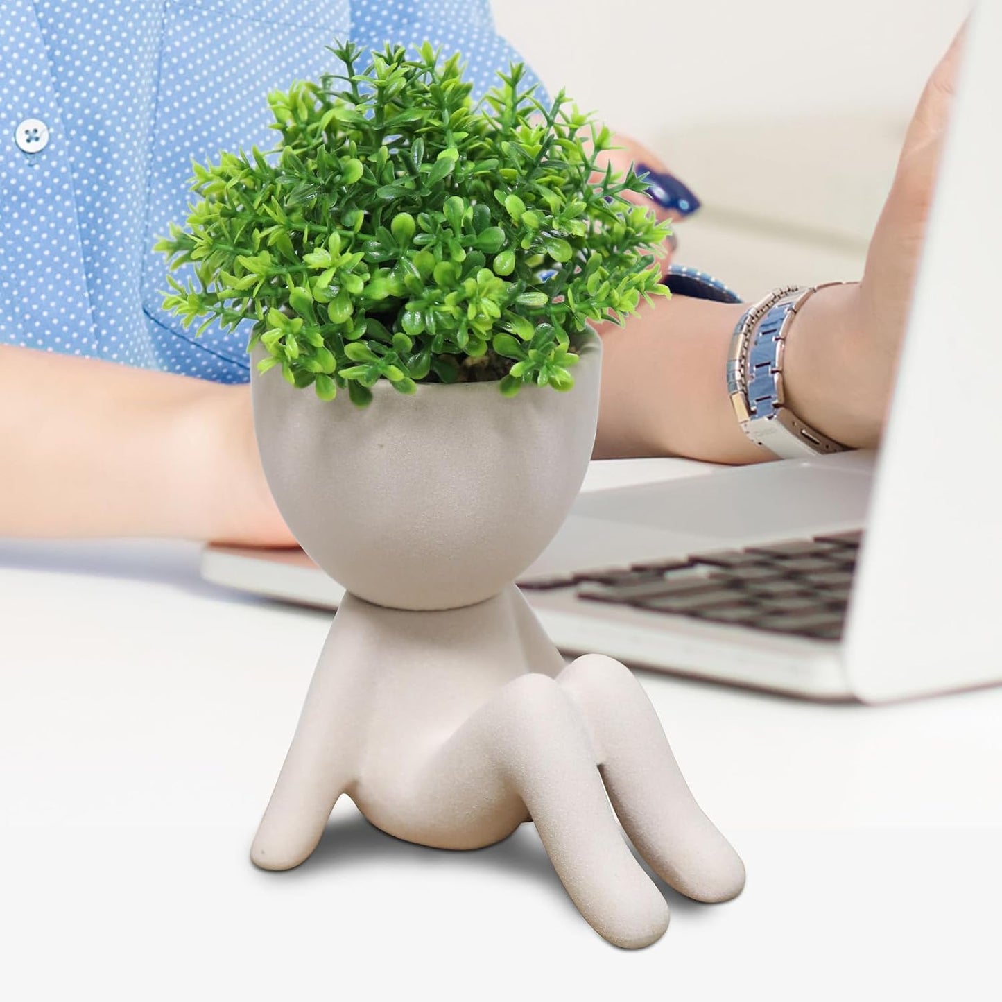 Fake Plants / Small Fake Plant / Khaki-b