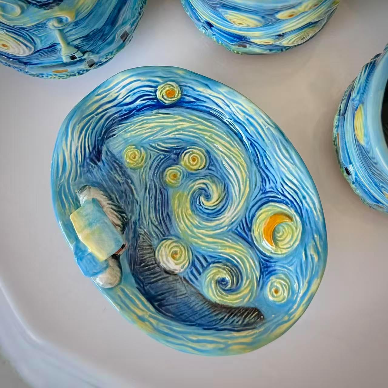 Ceramic Starry Sky Soap Dish