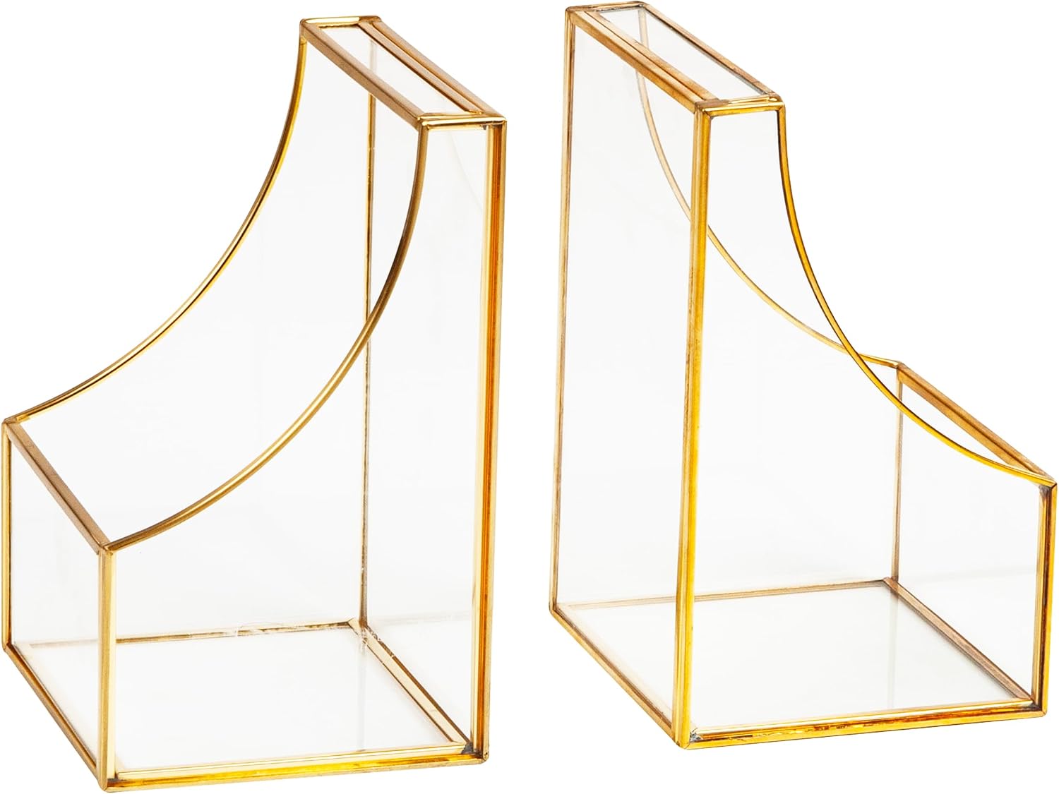 Books / Decorative Bookends / Gold / Set of 2