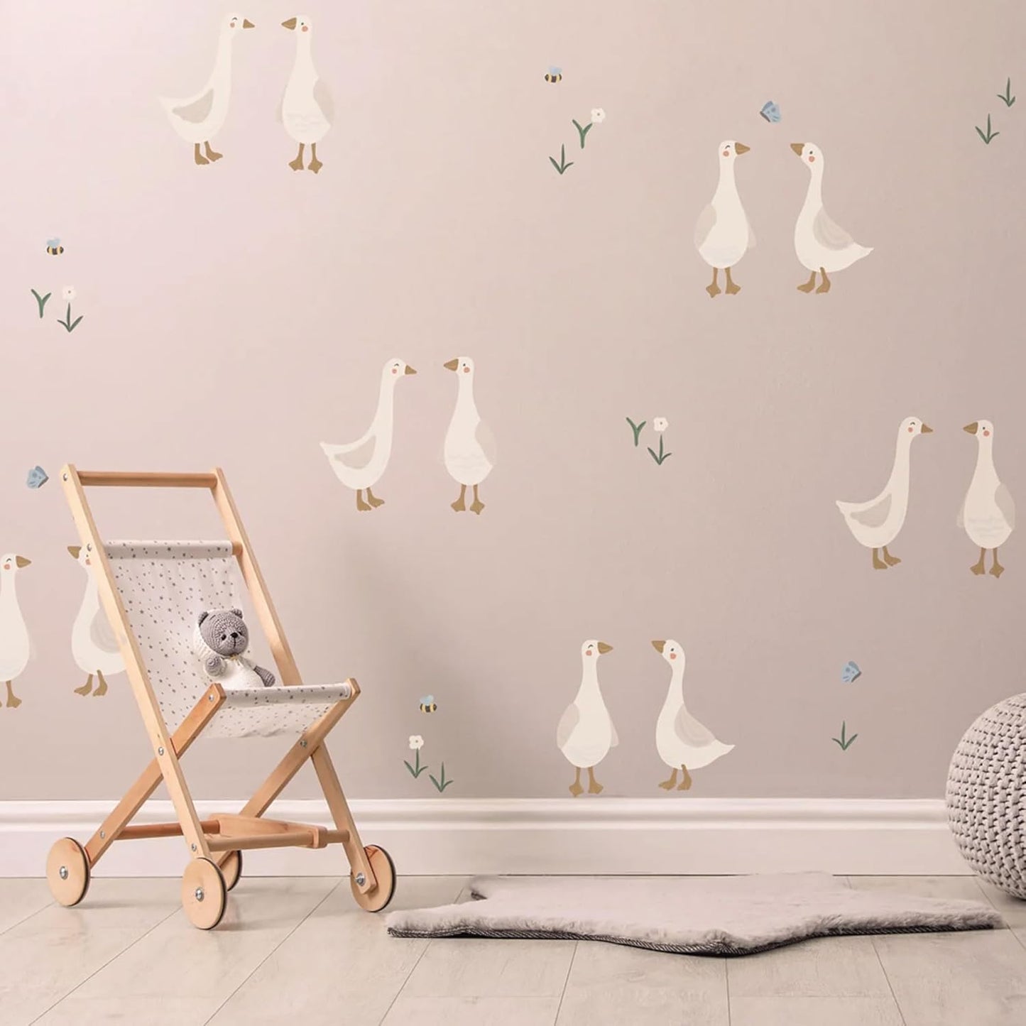 Boho Fabric Geese Wall Sticker