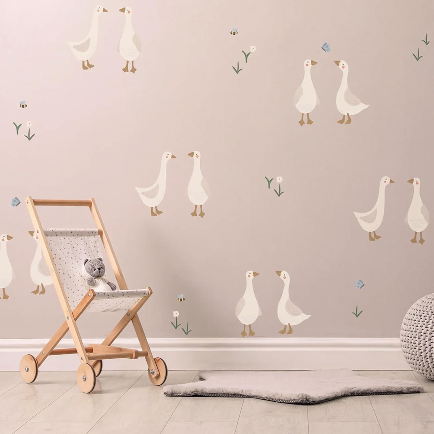 Boho Fabric Geese Wall Sticker