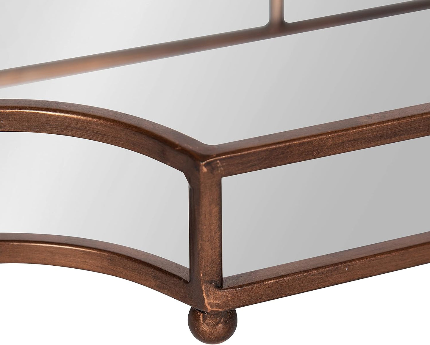 Ciel Modern Scalloped Tray / 18.8 x 12.3 x 2.5 / Bronze