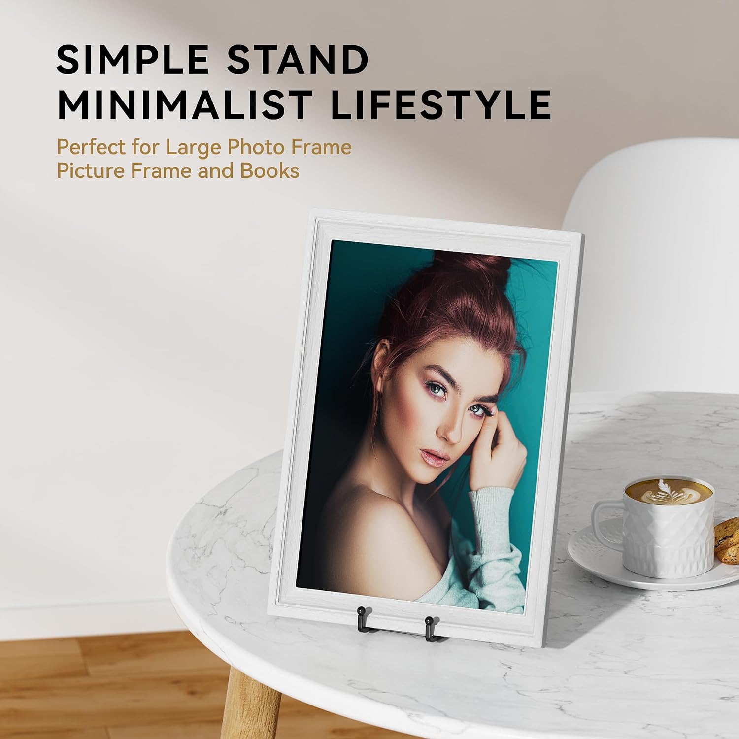 IPAME 12 Inch Large Plate Stands for Display - Metal Picture Frame Easel Stands for Plates, Books, Platters, Plaques