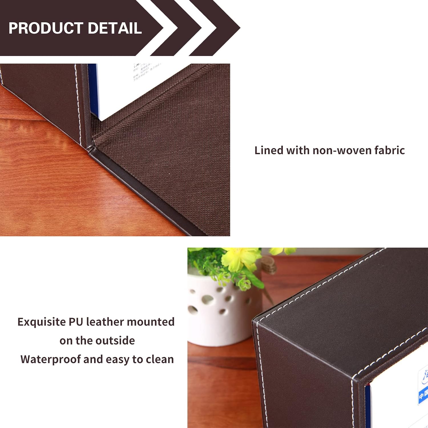 Multifunctional Tissue Box Holder / Brown