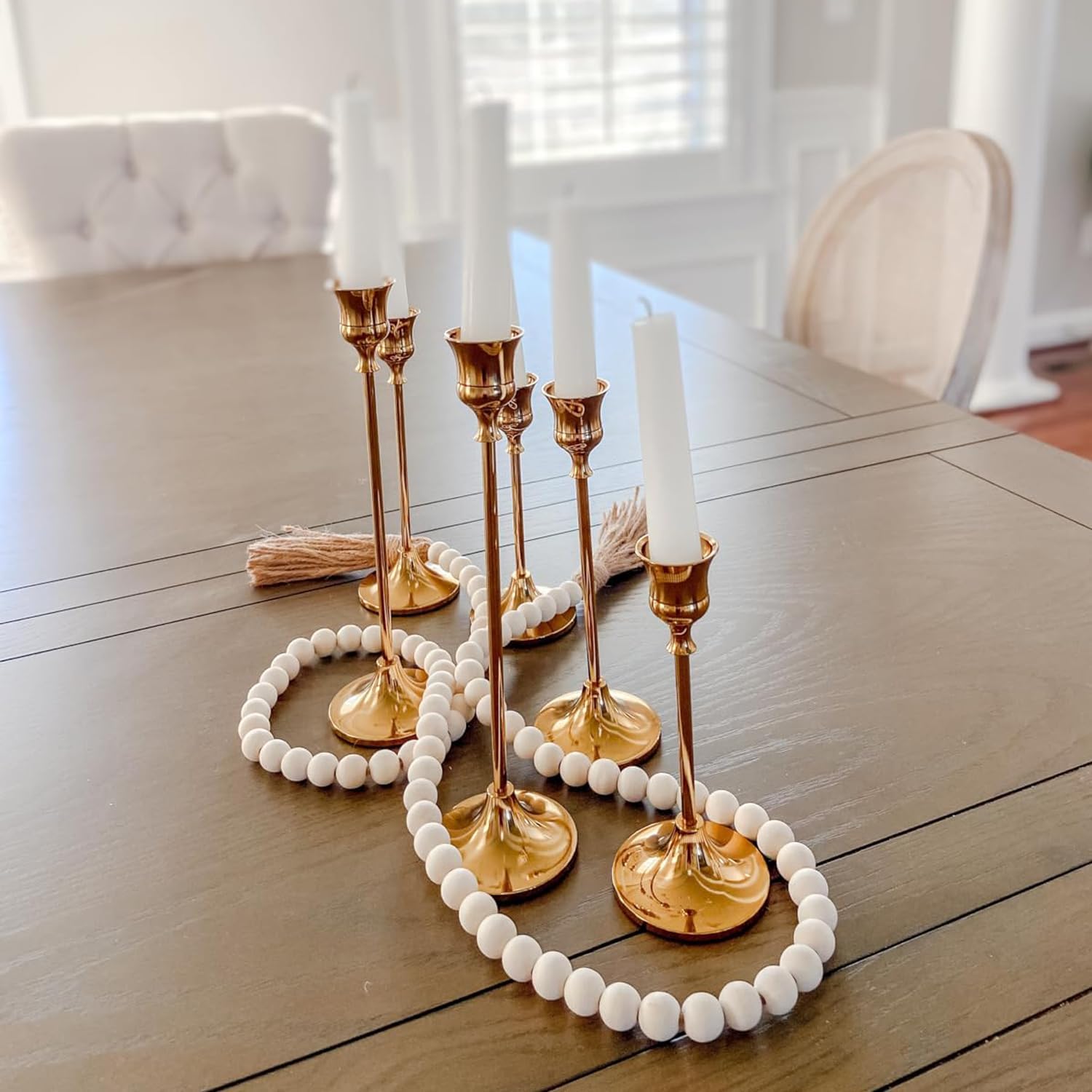 4 Sizes Wood Bead Garland