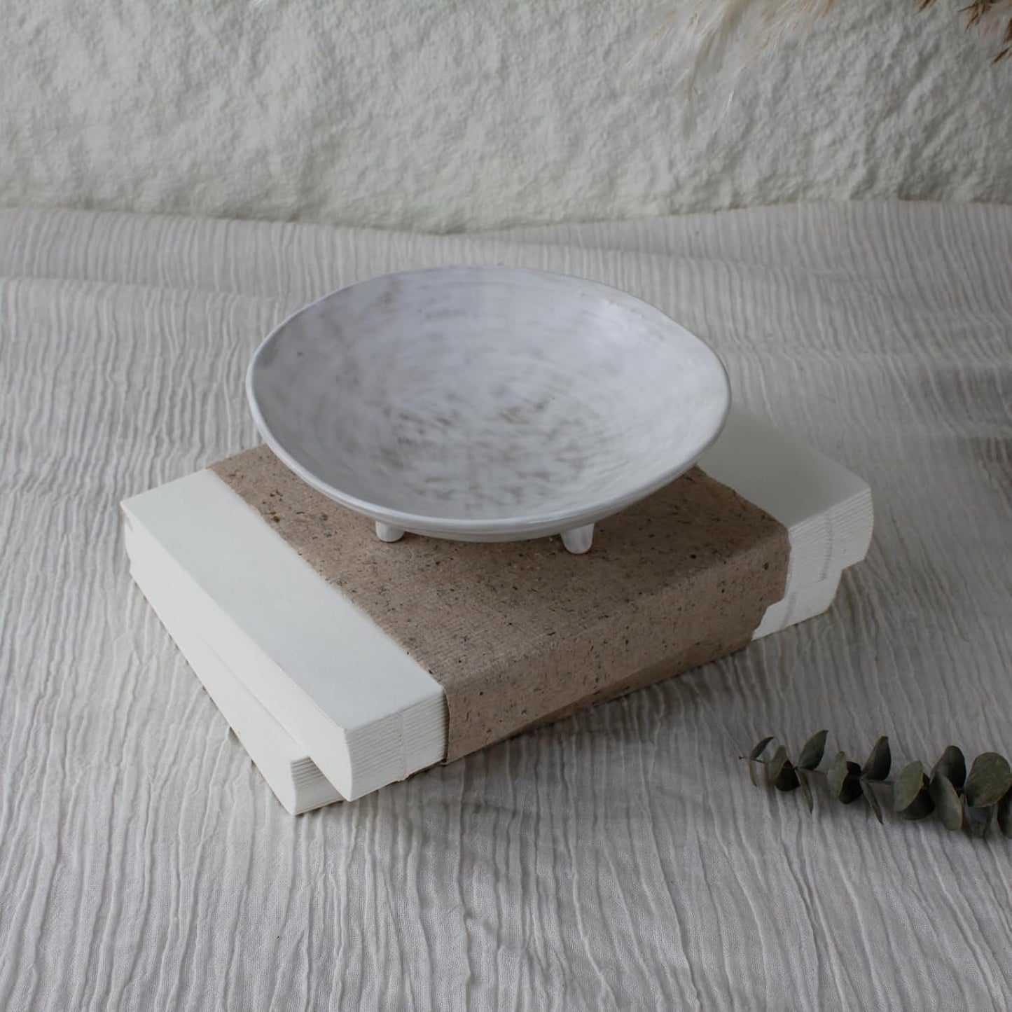 Multi-Purpose Small Ceramic Bowl / 6.1" DIA / Natural White