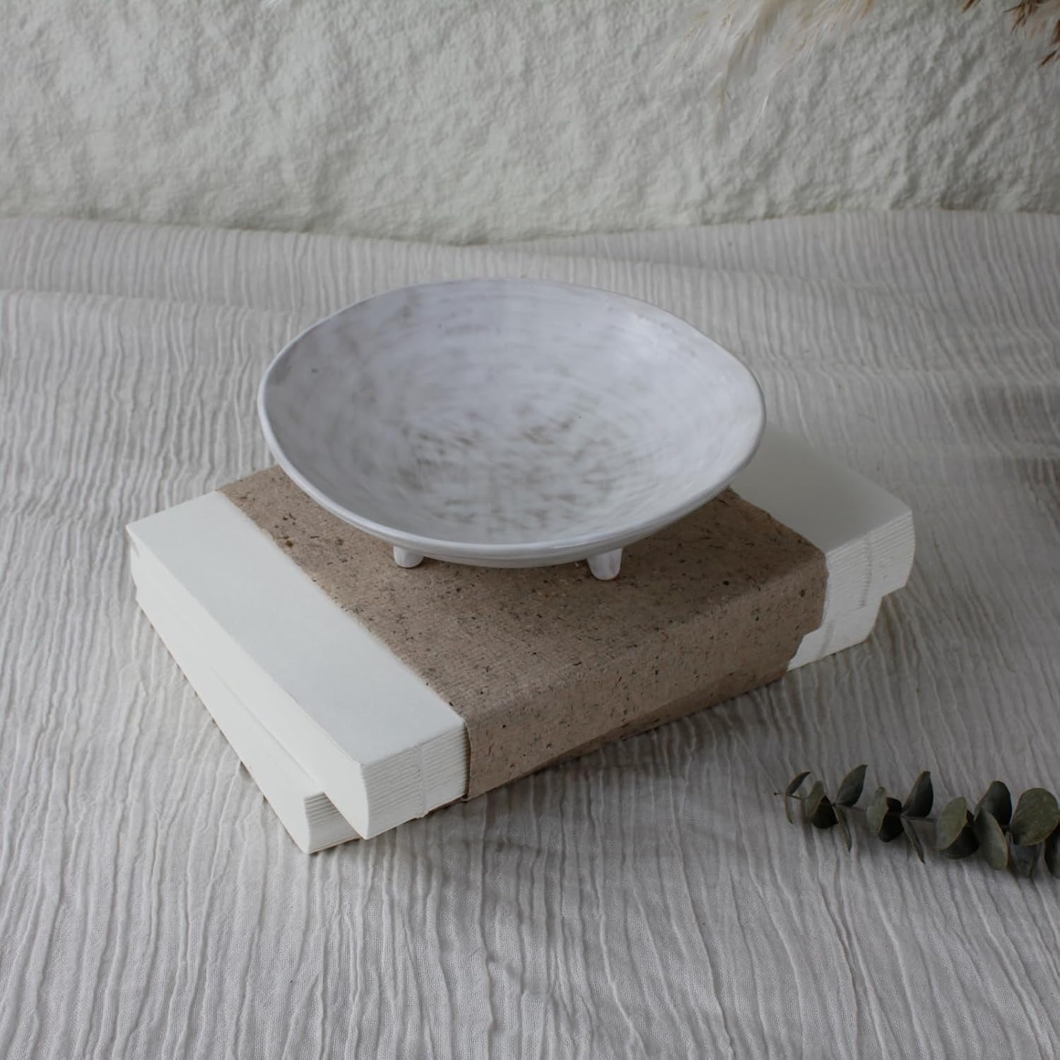 Multi-Purpose Small Ceramic Bowl / 6.1" DIA / Natural White
