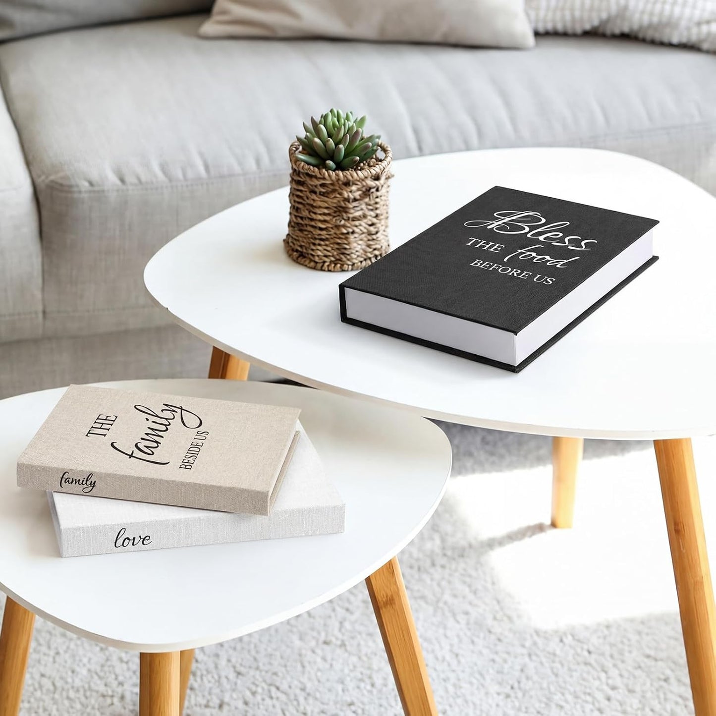 Decorative Books / Bless Family Love / Modern / Set of 3