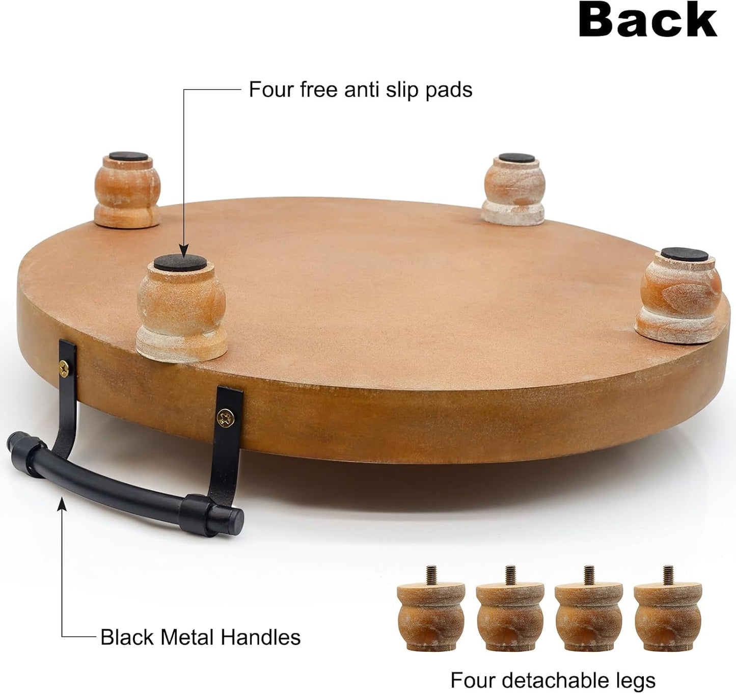 Wooden Decorative Tray / 13 Inch