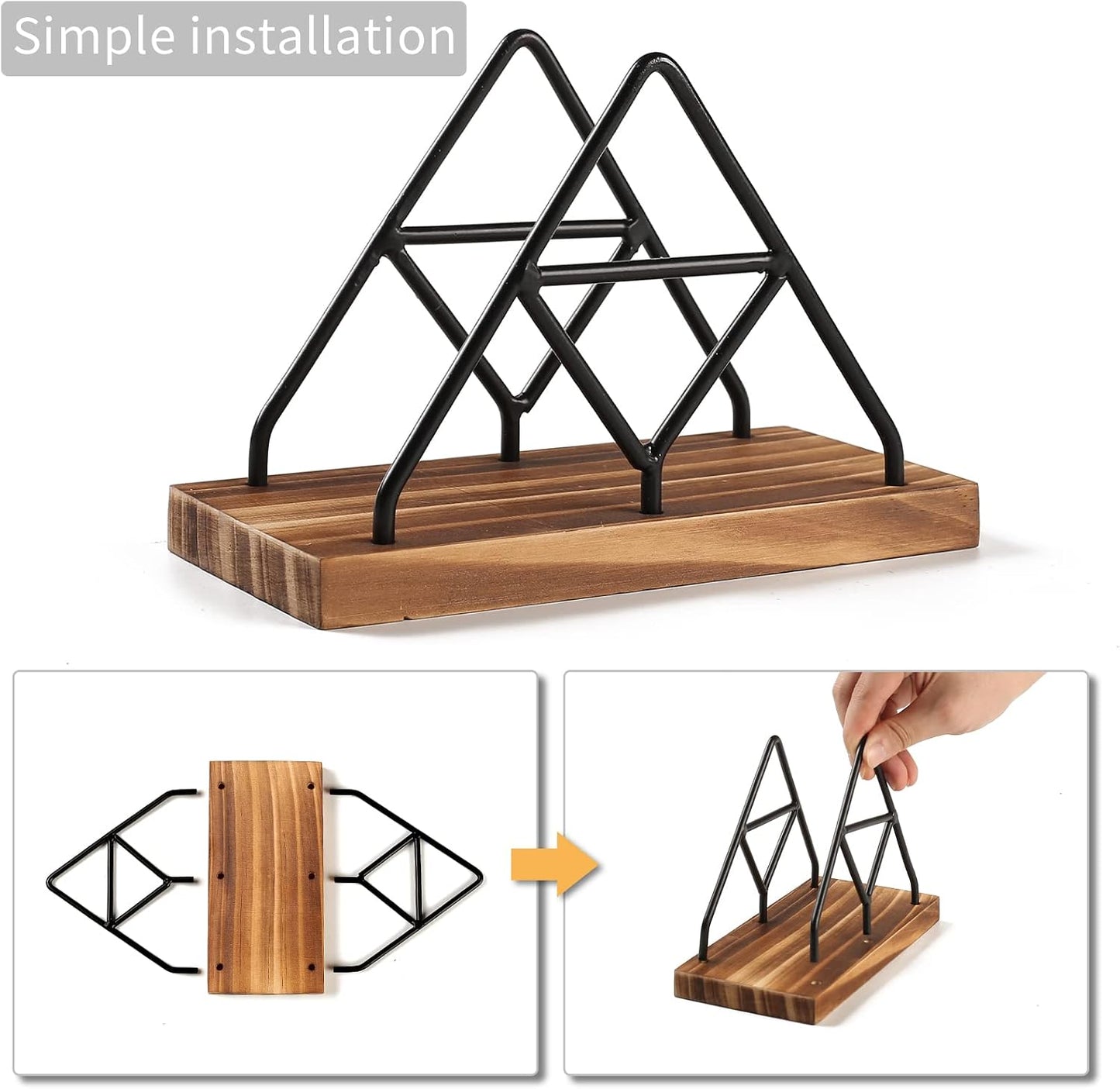 Table Napkin Holder / Black
