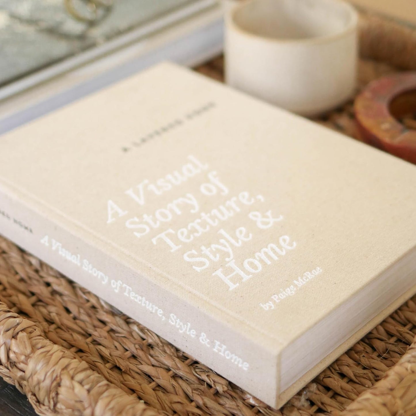 Faux Book Box / 2 Linen Fake Books for Decorating Bookshelf