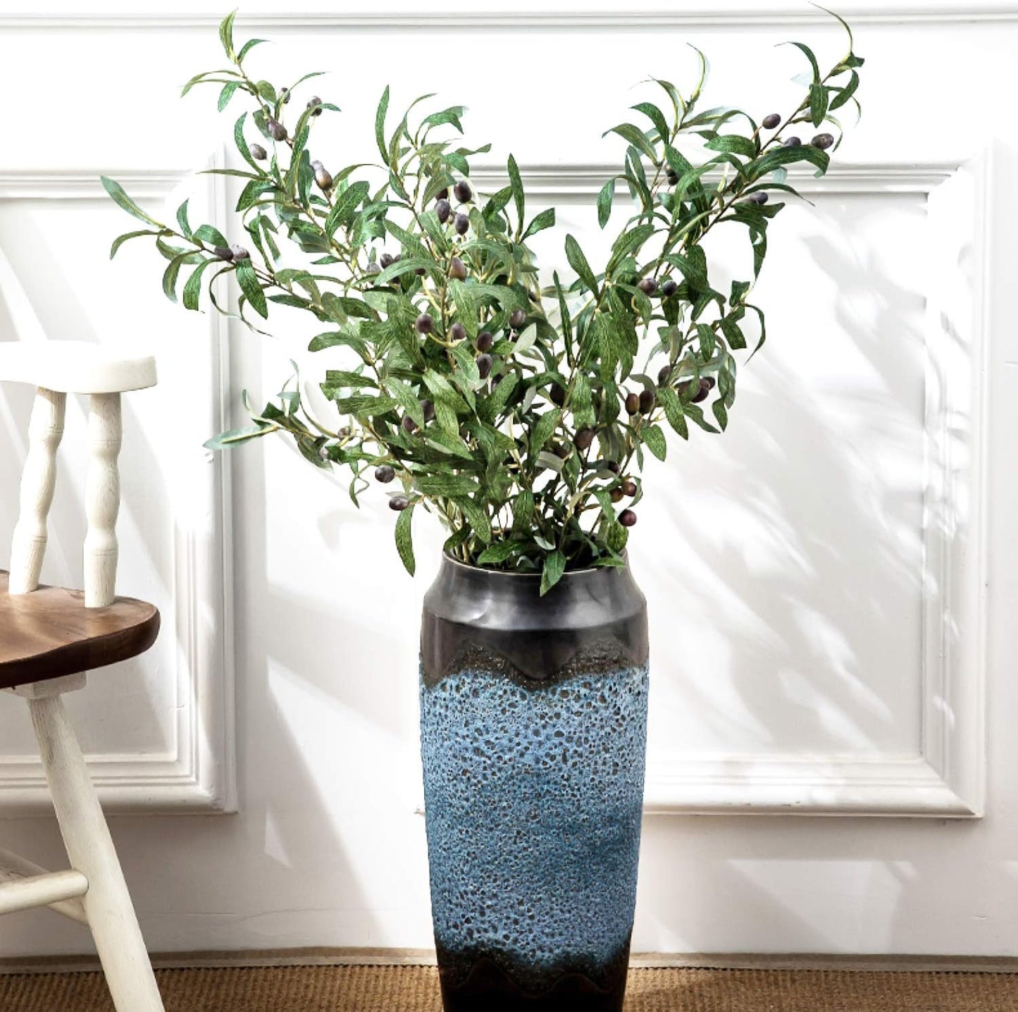 30'' Olive Branches Artificial Plants Olive Stems Greenery Branch for Vases / Green / Set of 3