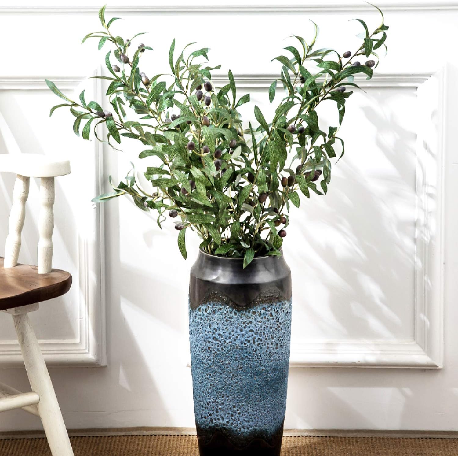 30'' Olive Branches Artificial Plants Olive Stems Greenery Branch for Vases / Green / Set of 3