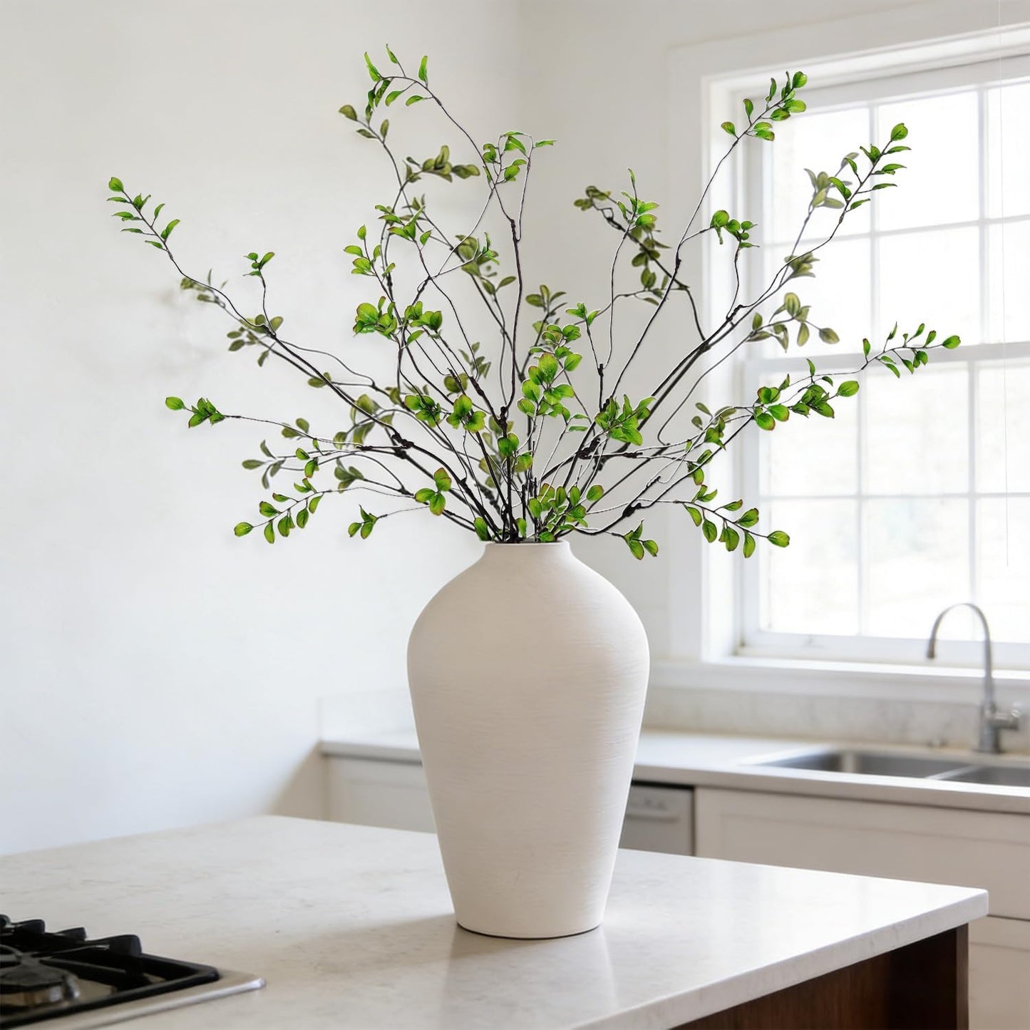 Artificial Ficus Branches for Vase / 38.5 Inch / Set of 5