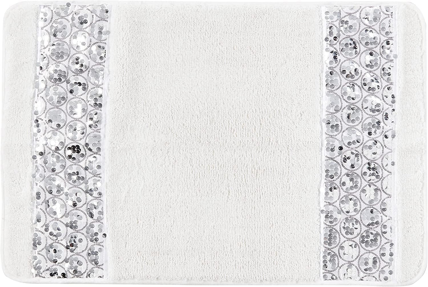 Zahari Home Sinatra Modern Bathroom Rug Classic Luxury Bath Rug Contemporary Decor Stylish Bath Mat for Shower Unique