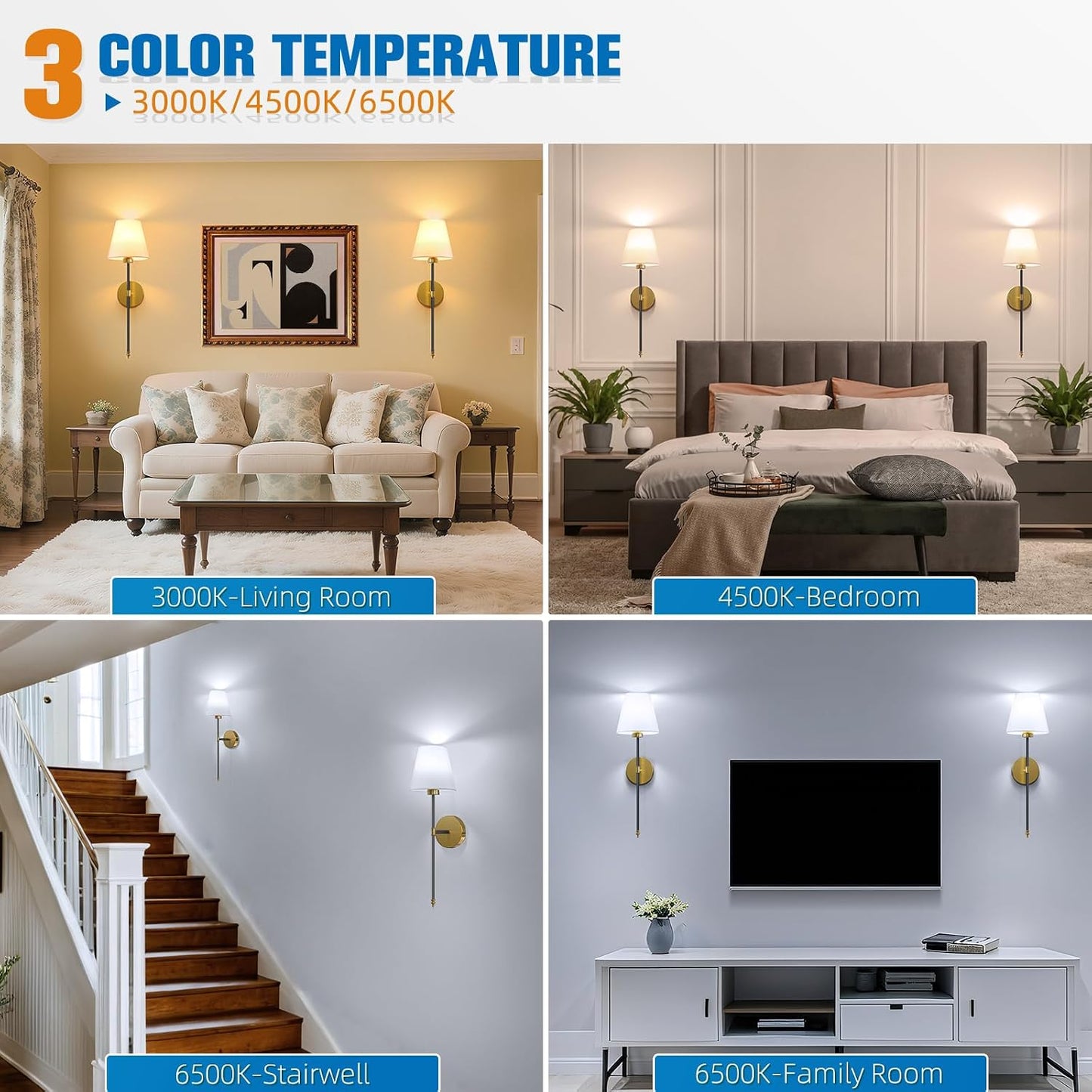 Battery Operated Wall Sconce Set of 2,Black-Gold Rechargeable Wall Lights with 10400mAh Dimmable Bulbs and Remote,10