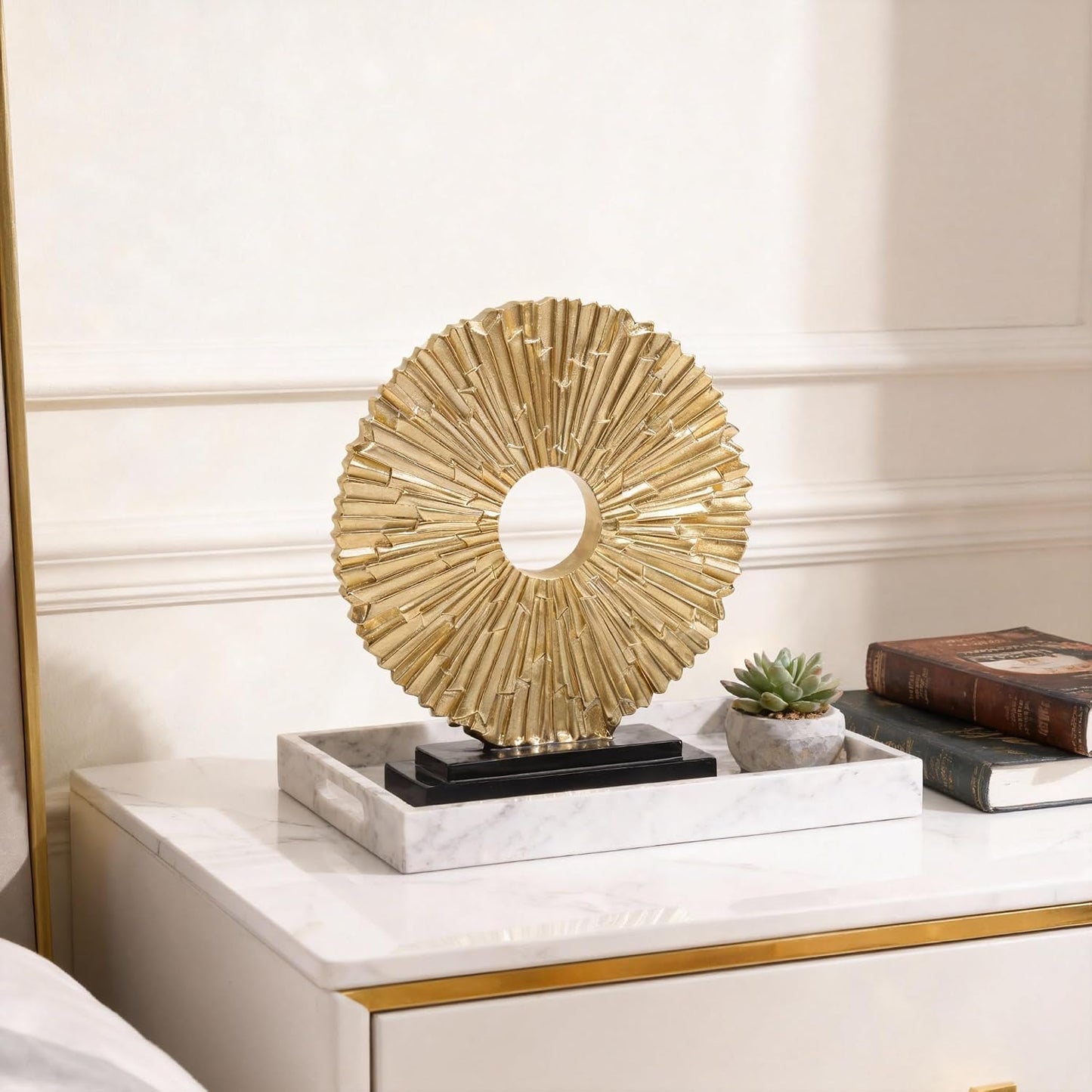 Unique Round line Statue / 96-gold