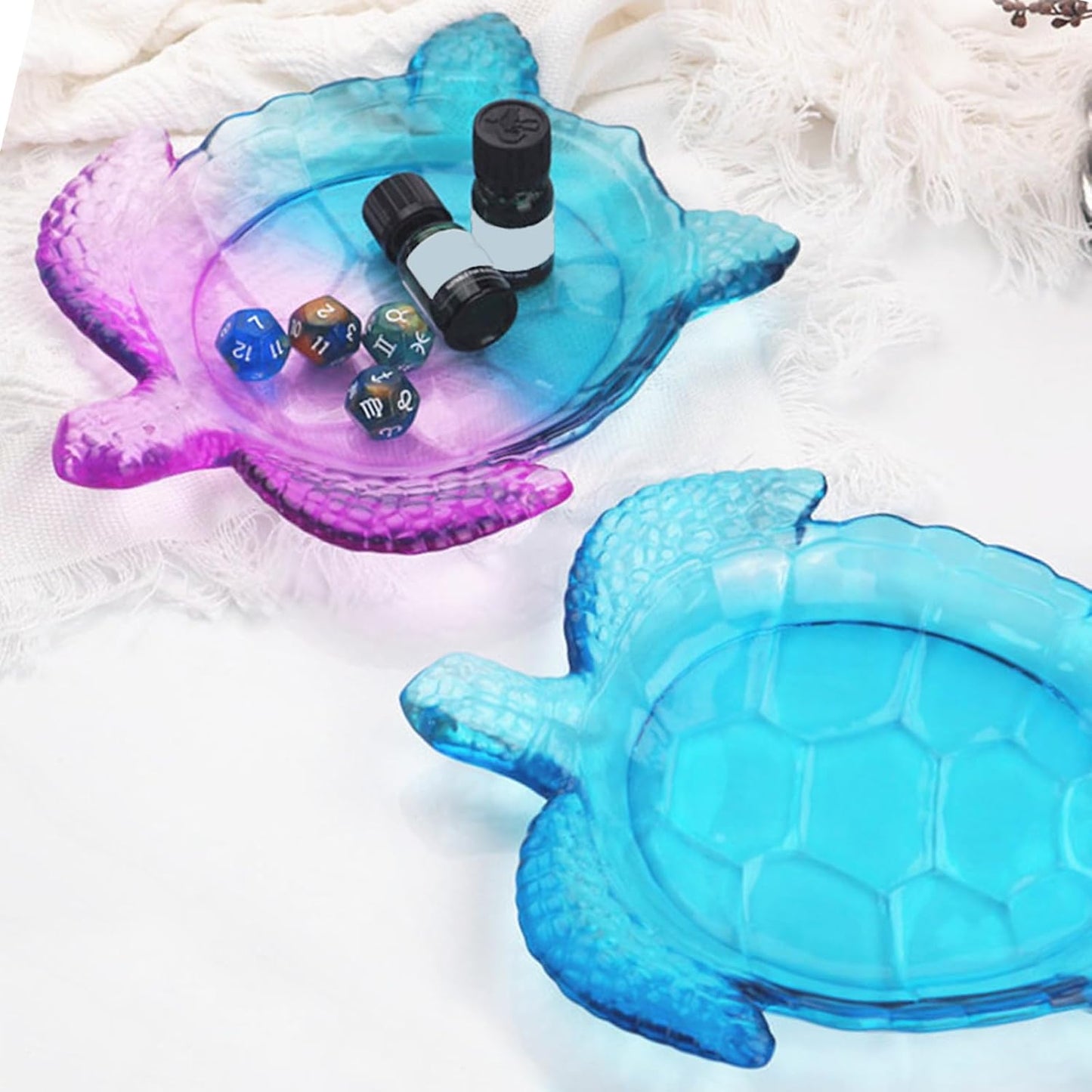 Texture Turtle Tray Resin Mold / Big Turtle Tray