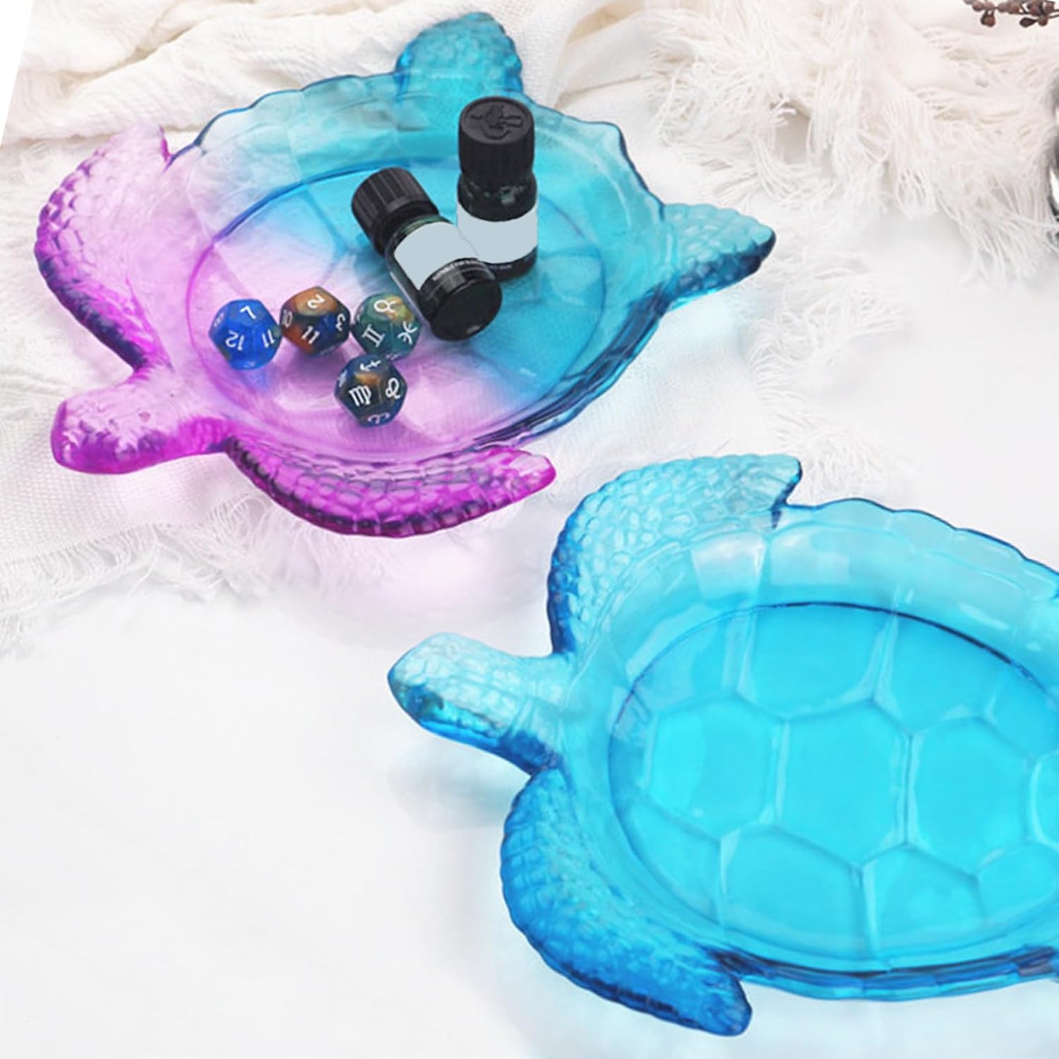 Texture Turtle Tray Resin Mold / Big Turtle Tray
