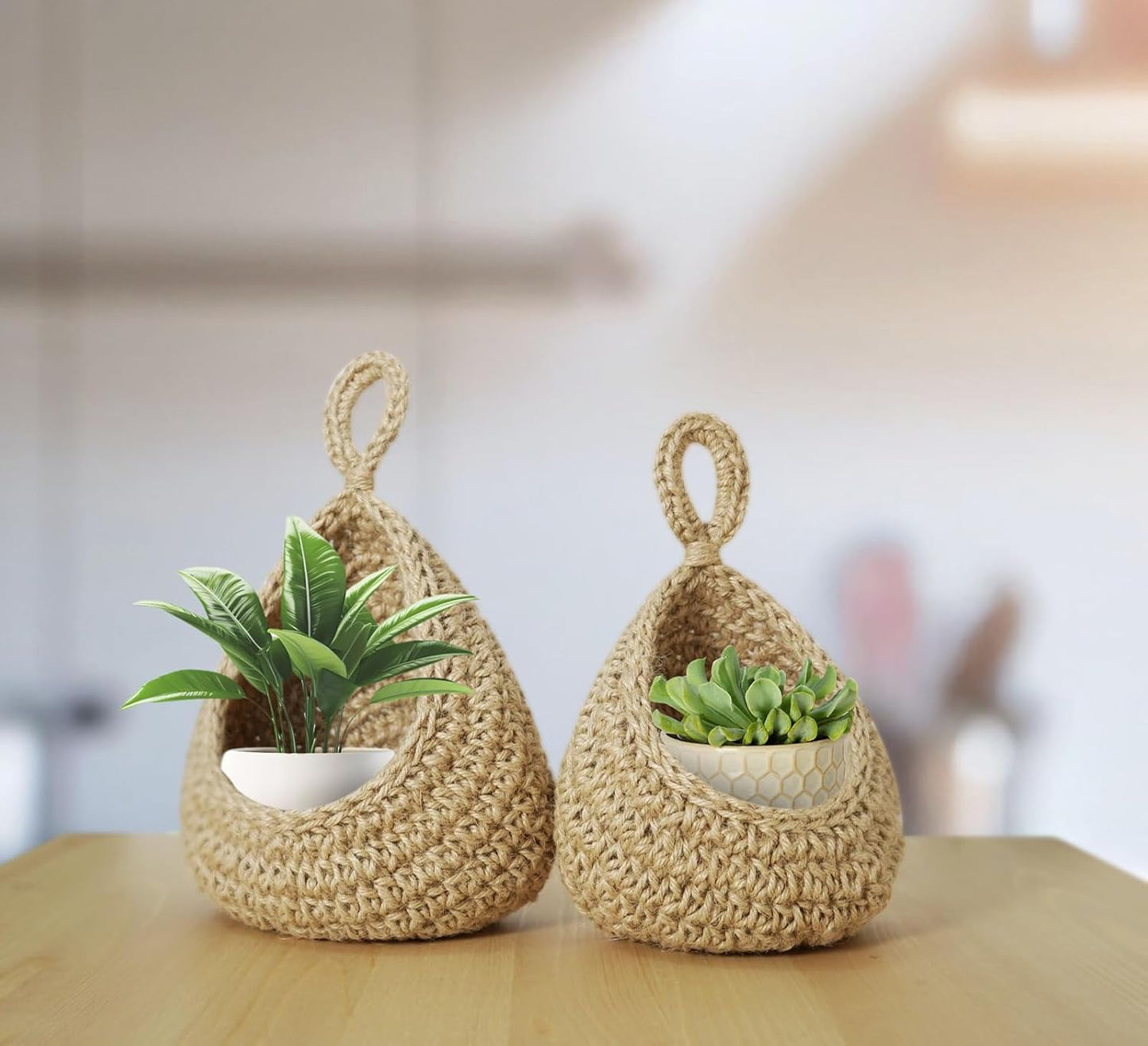 Boho Wall Hanging Basket / Set of 6