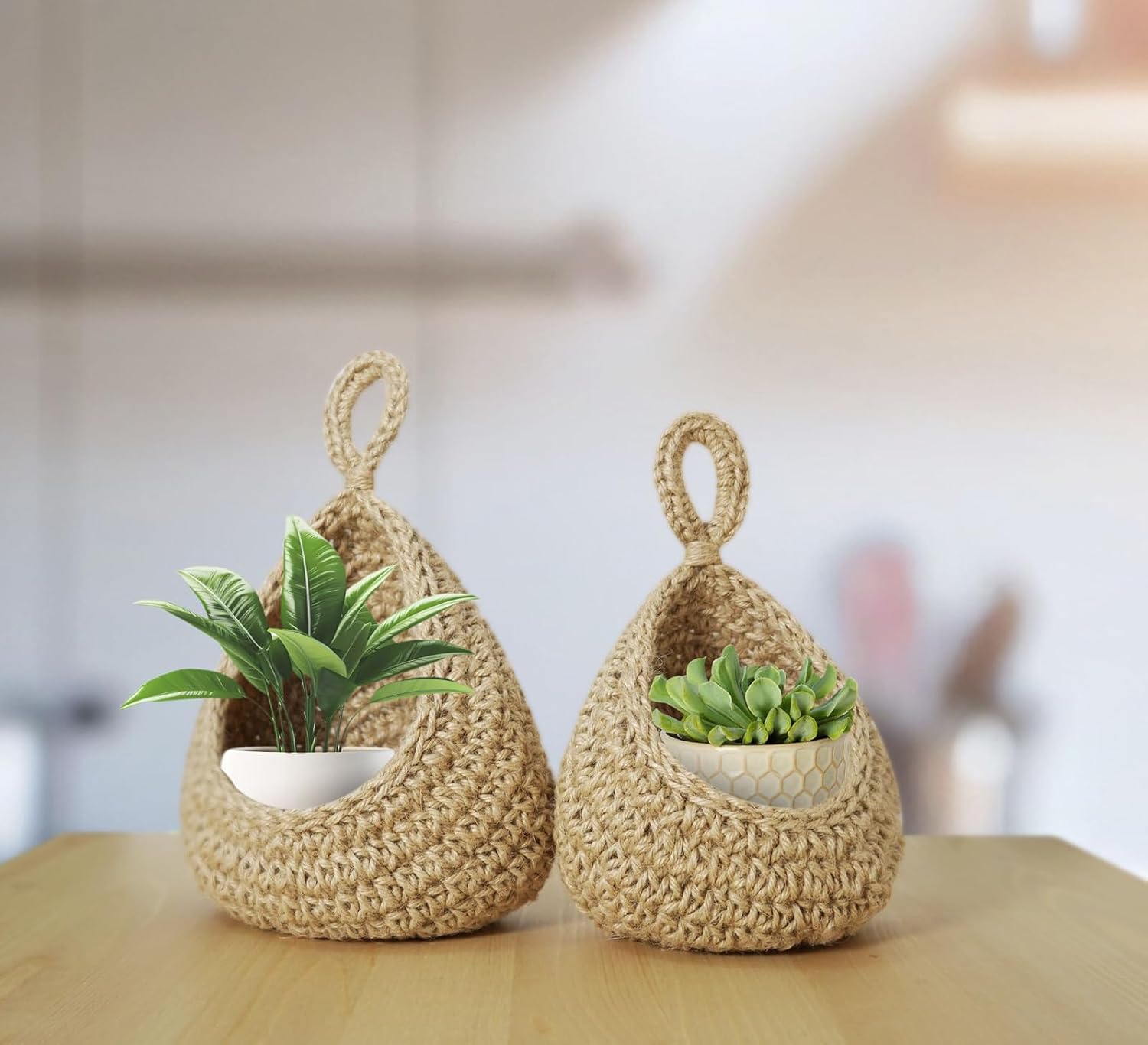 Boho Wall Hanging Basket / Set of 6