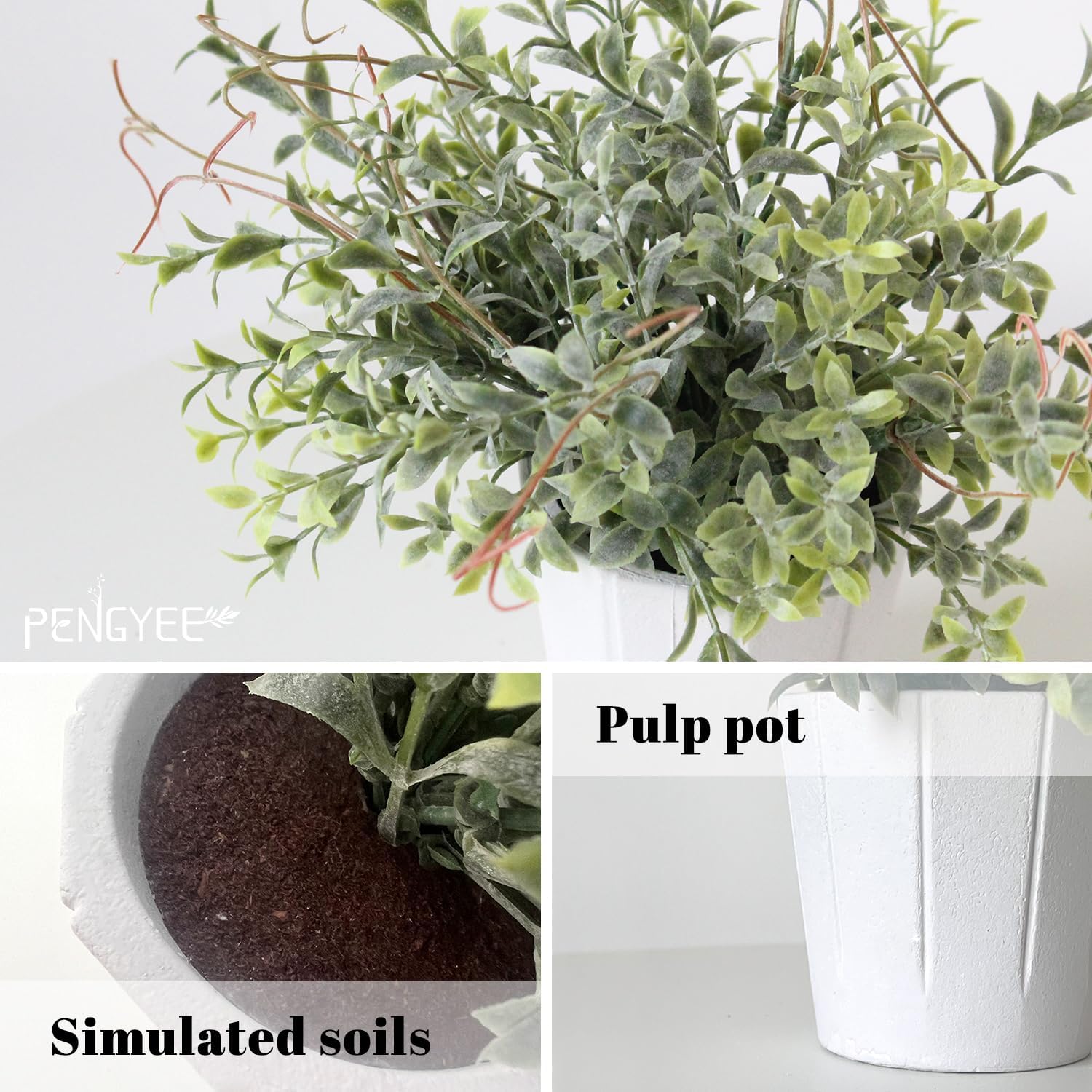 Artificial Plants Indoor / Green Rosemary II / Set of 4