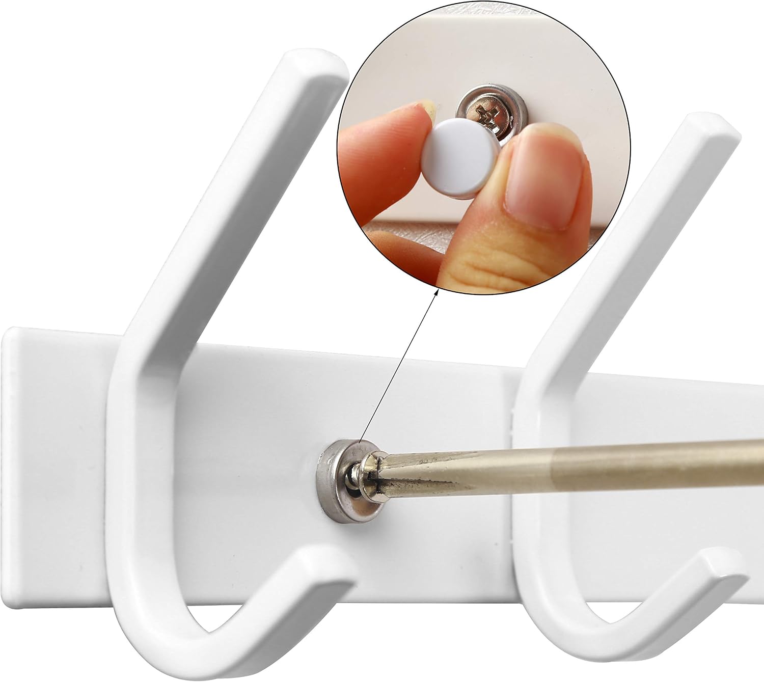 WEBI Coat Rack Wall Mounted,Coat Hooks Wall Mount,Wall Coat Hanger,5 Hooks for Hanging