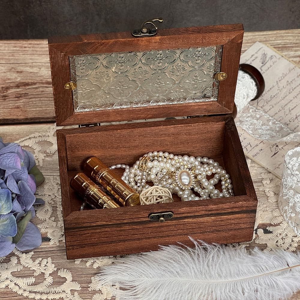 Vintage Wooden Storage Box / Small