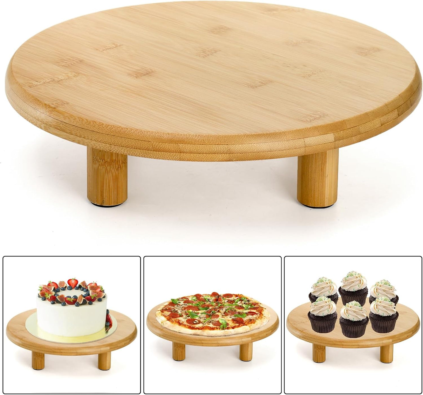 Bamboo Cake Stand / 12 Inch