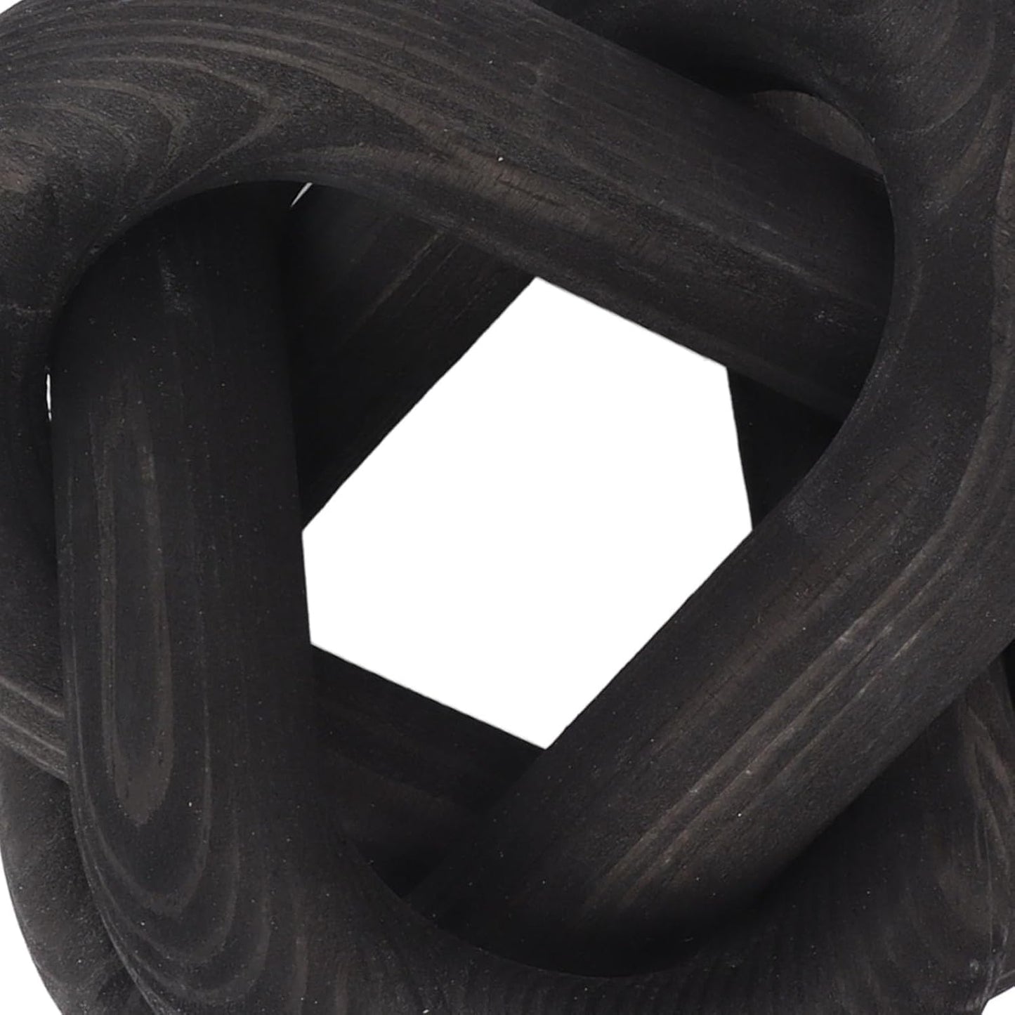 3 Link Decor Wood Knot Wooden Chain Link Decorations Hand Carved Decorative Wooden Knot for Coffee