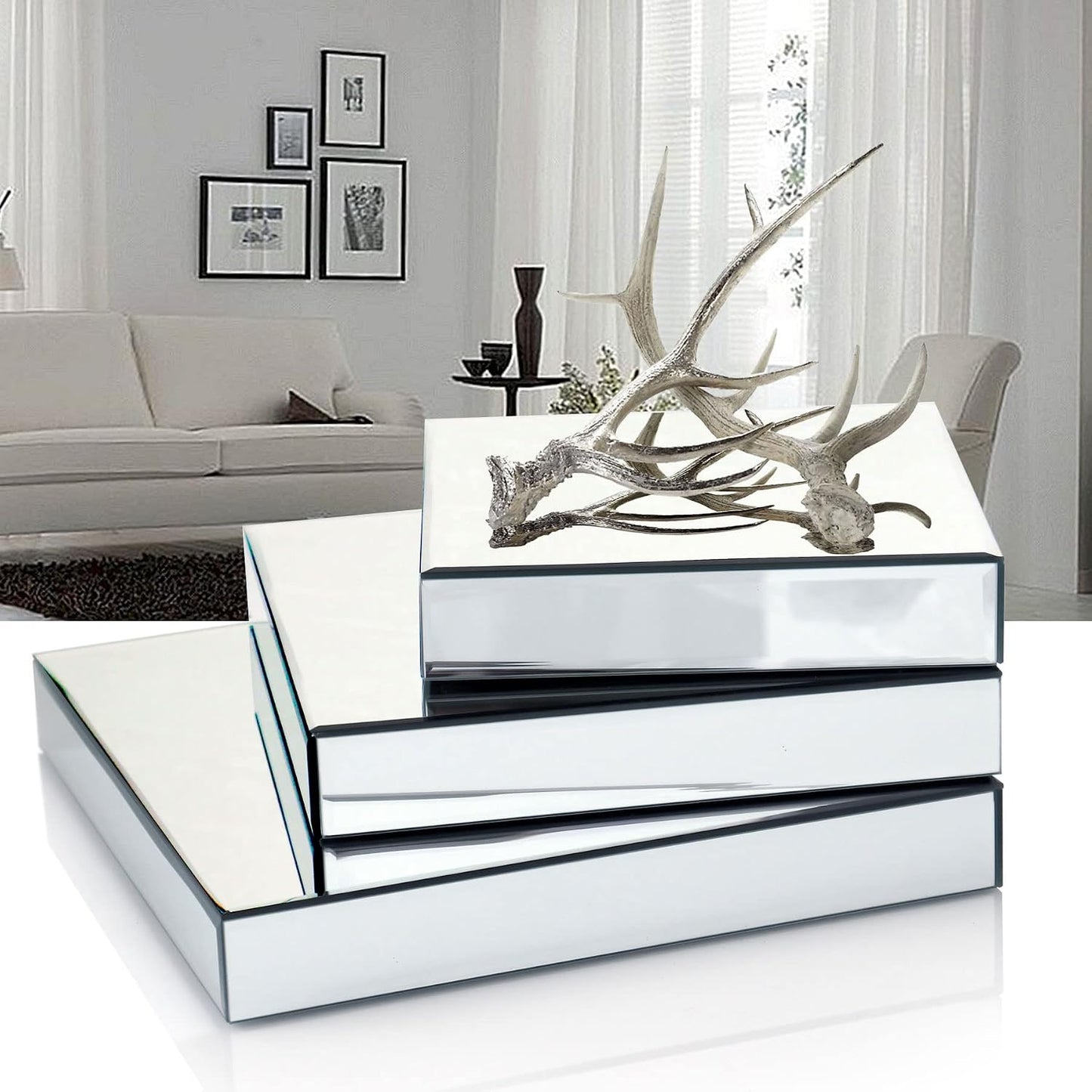 Mirror Display Riser Stands / Square 3PC / Set of 3