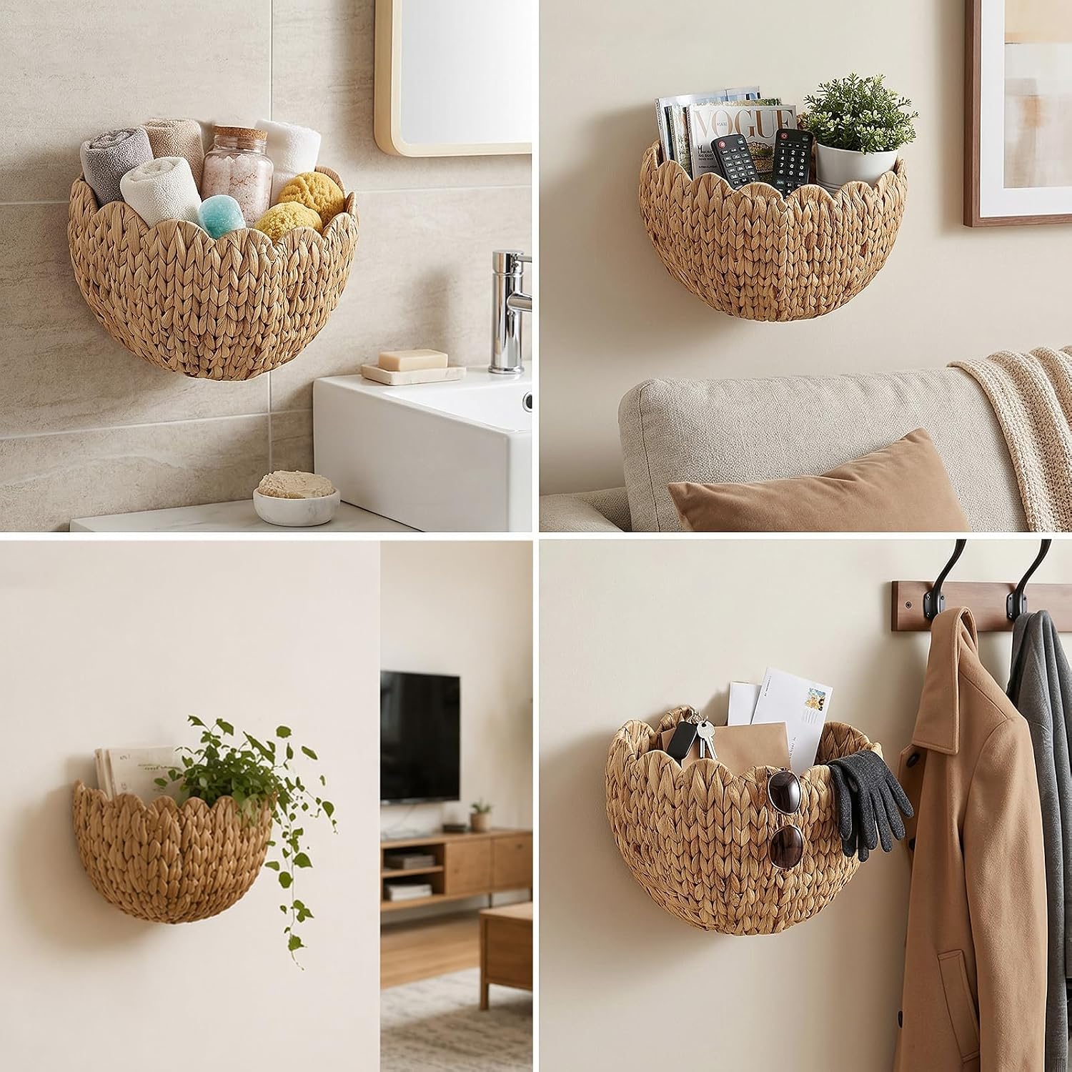 Boho Front Door Basket / Set of 2