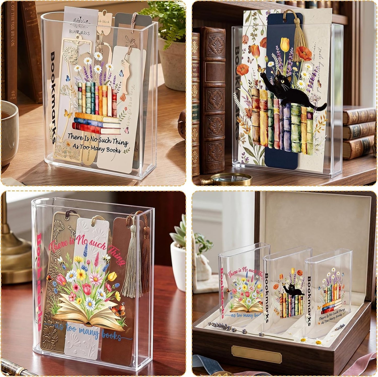 Shaped Acrylic Bookmark Holder / Wildflower Book