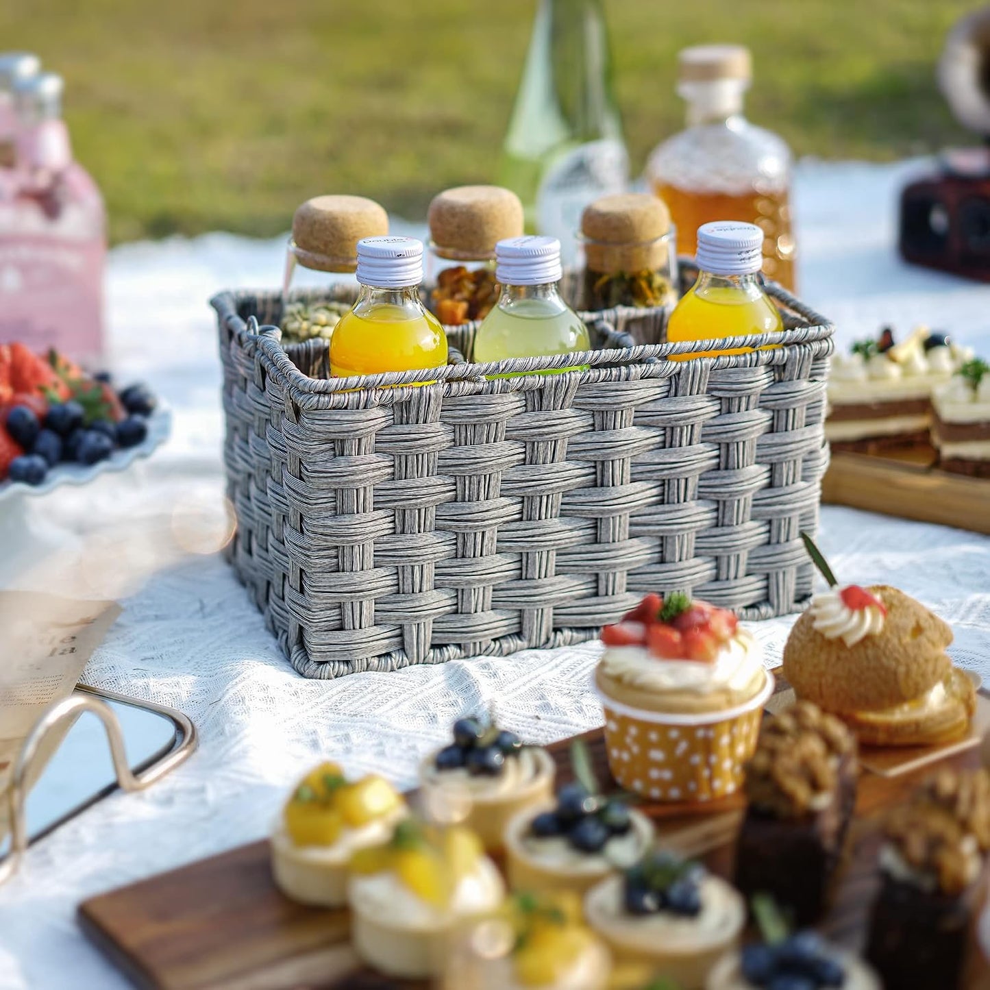 Organizer / Picnic Basket / Gray