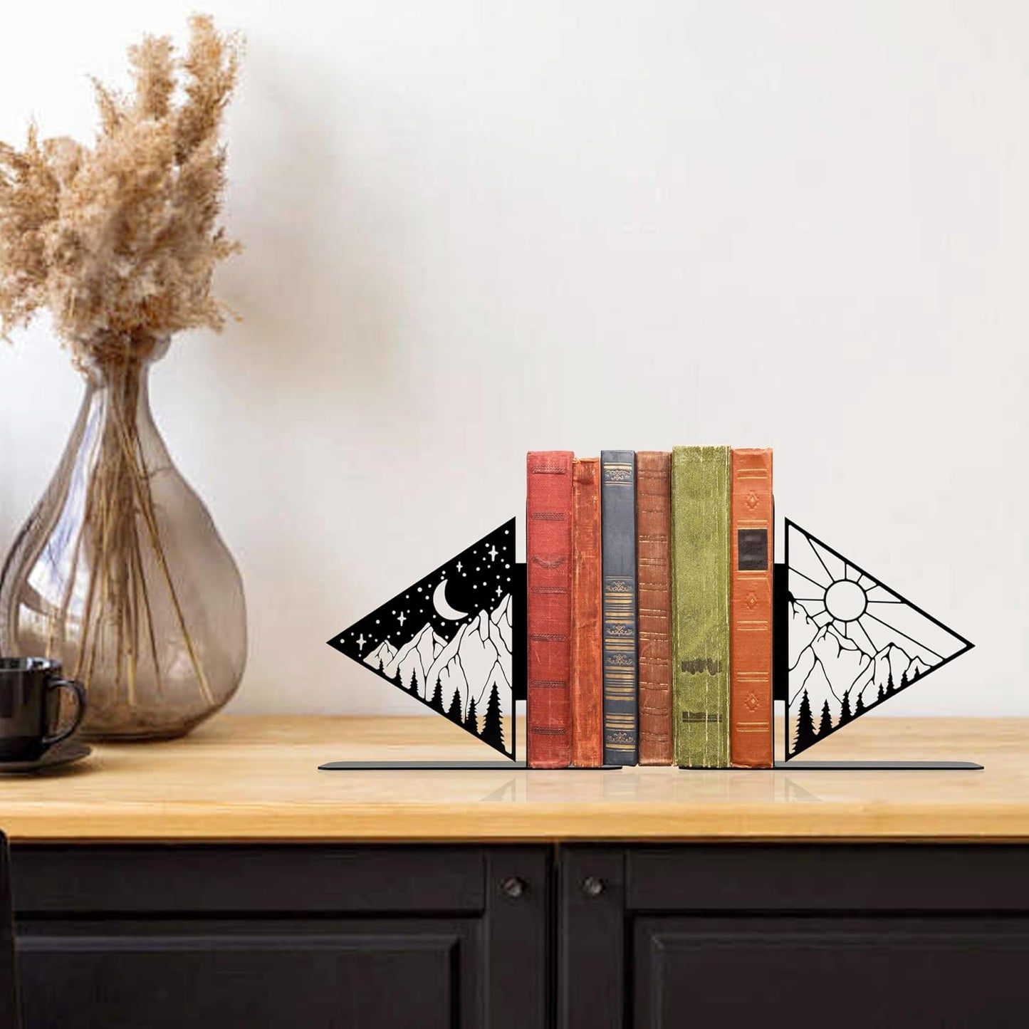Metal Book Ends / 5.98 x 1.18 x 5.51